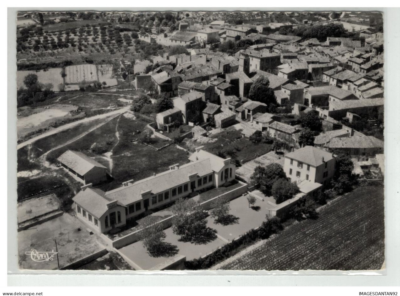 04 GREOUX LES BAINS VUE AERIENNE DUR LE GROUPE SCOLAIRE NÂ°23958 - Gréoux-les-Bains