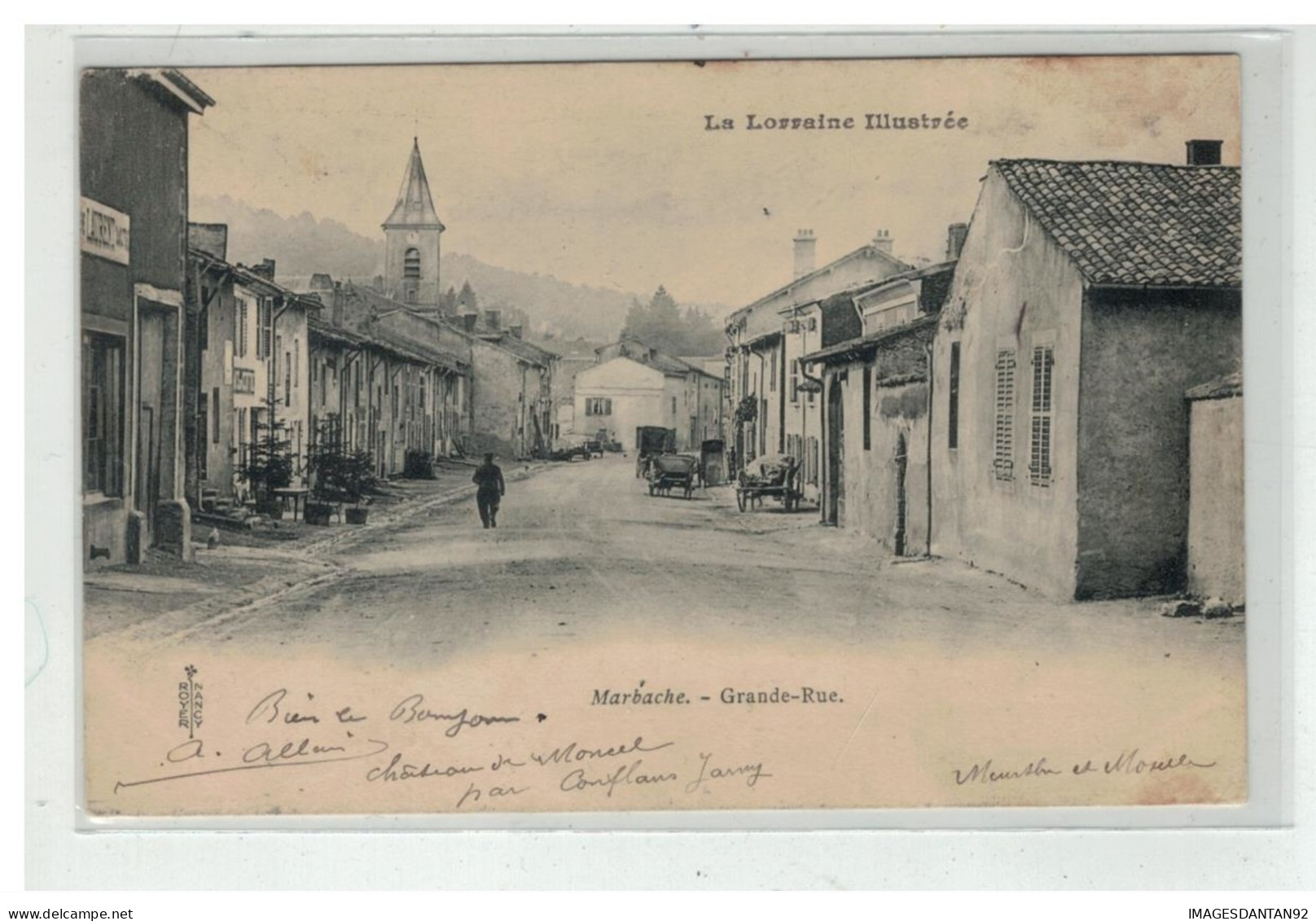 54 MARBACHE LA LORRAINE ILLUSTREE GRANDE RUE - Andere & Zonder Classificatie