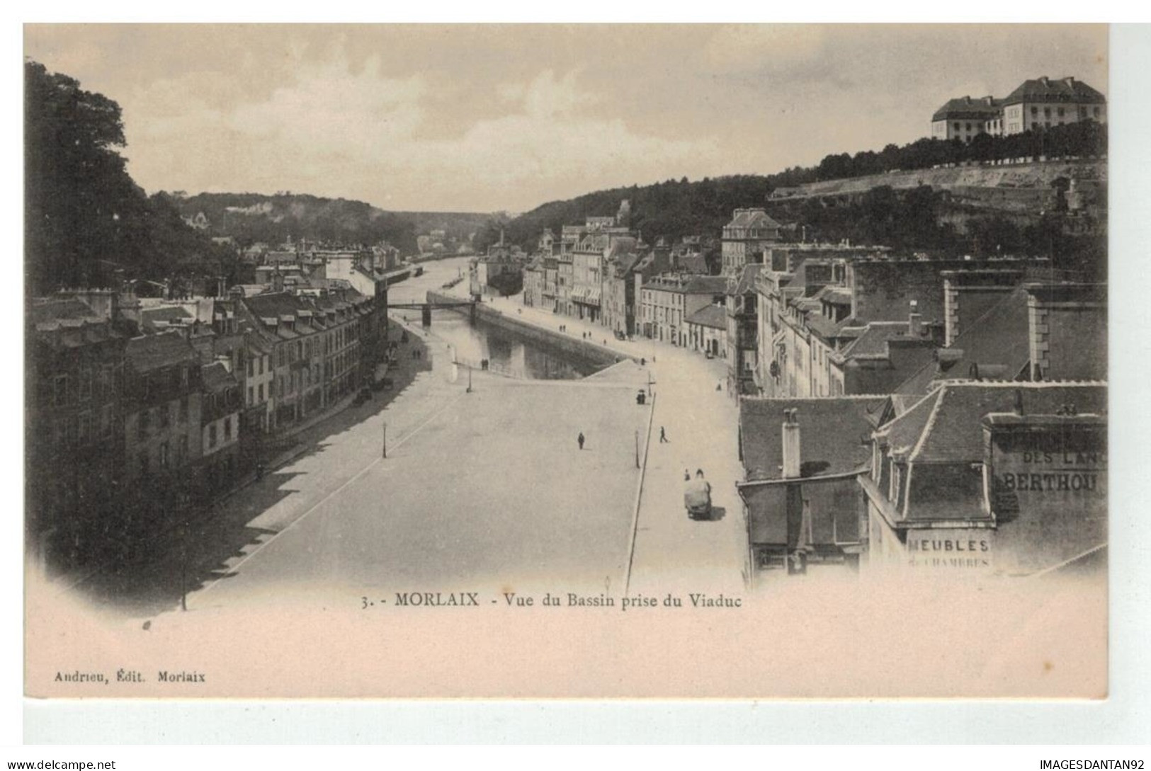 29 MORLAIX VUE DU BASSIN PRISE DU VIADUC - Morlaix