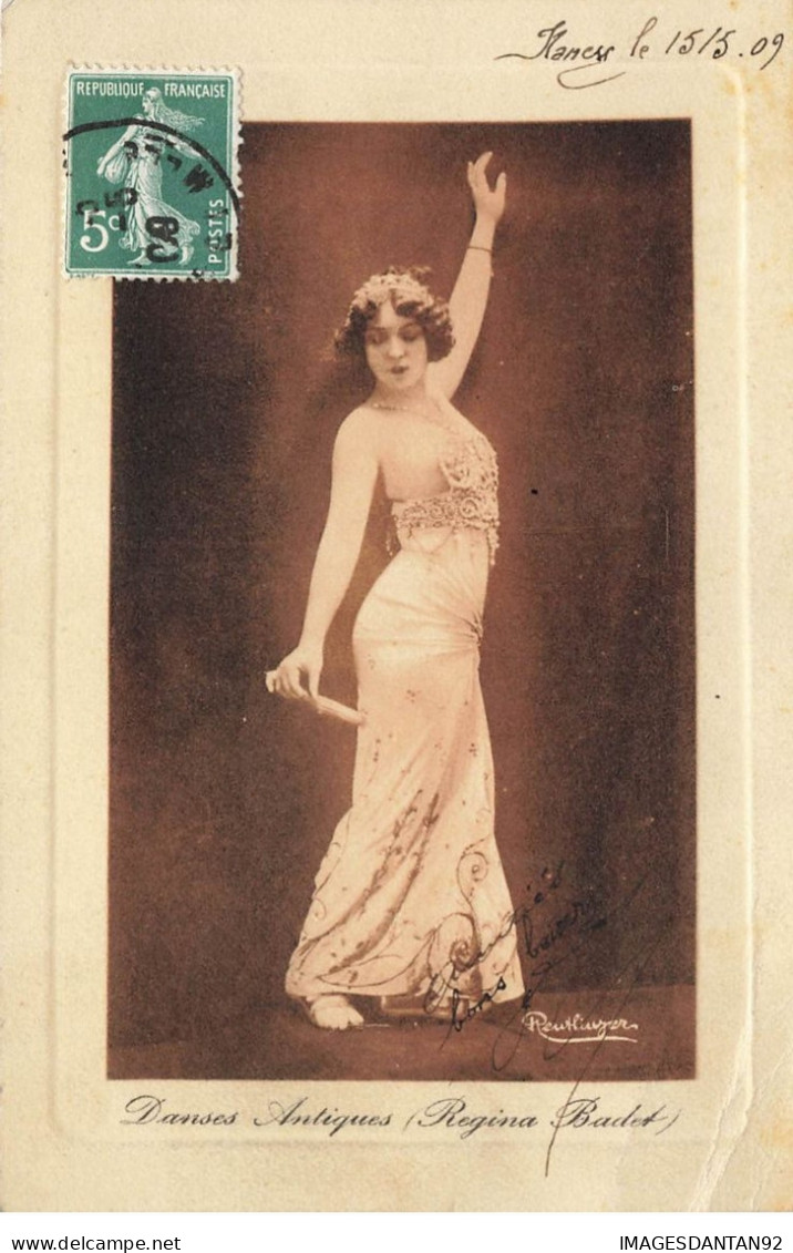 DANSE #22361 DANSES ANTIQUES DANCEUSE REGINA BAUDET ARTISTE REUTLINGER - Danse