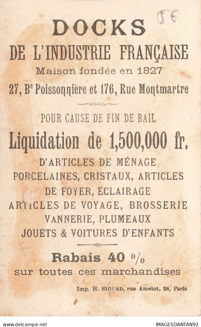 DOCKS INDUSTRIE FRANCAISE ARTICLE MENAGE EXPOSE D UNE GRANDE VERITE PROFESSEUR ECOLE SICARD - Andere & Zonder Classificatie