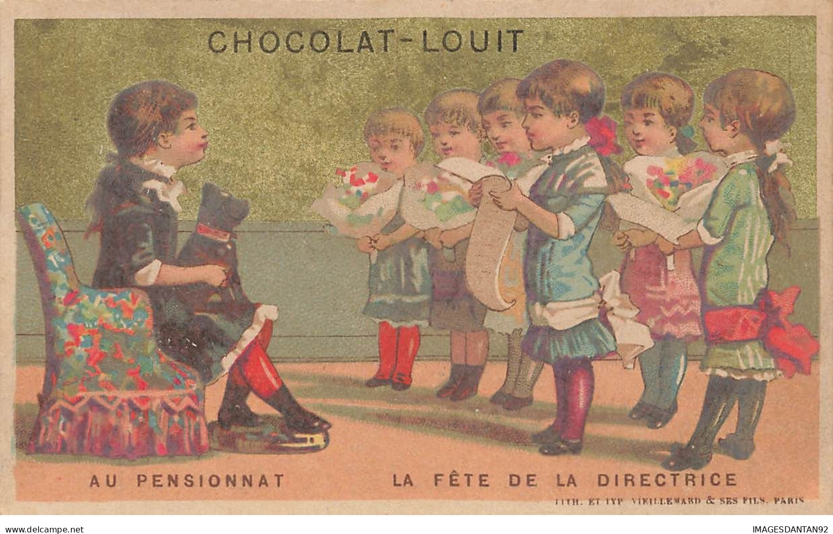 BORDEAUX CHOCOLAT LOUIT FRERES THE DE LA CHINE TAPIOCA LA FETE DE LA DIRECTRICE DISCOURS CHIEN BOUQUET - Louit