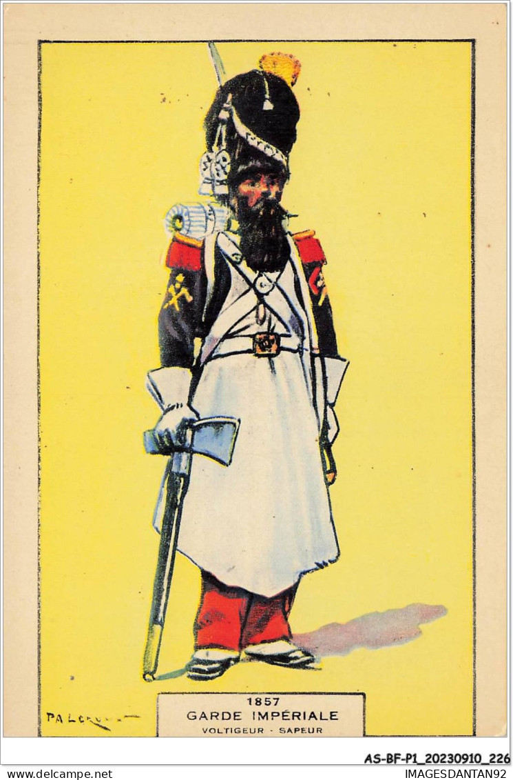 AS#BFP1-0114 - CROIX ROUGE - Illustrateur P.A. Leroux - Garde Impériale, Voltigeur-Sapeur - Cruz Roja