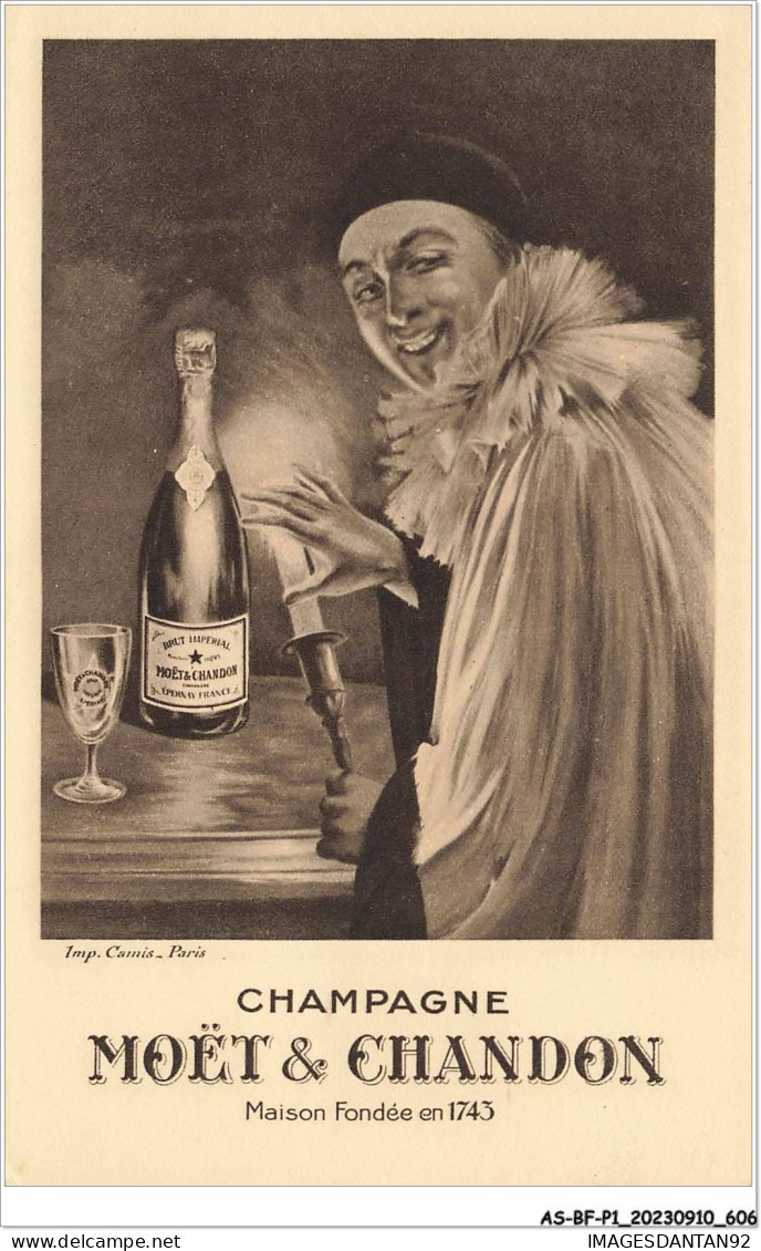 AS#BFP1-0304 - PUBLICITE - Champagne Moët Et Chandon - Pierrot - Advertising