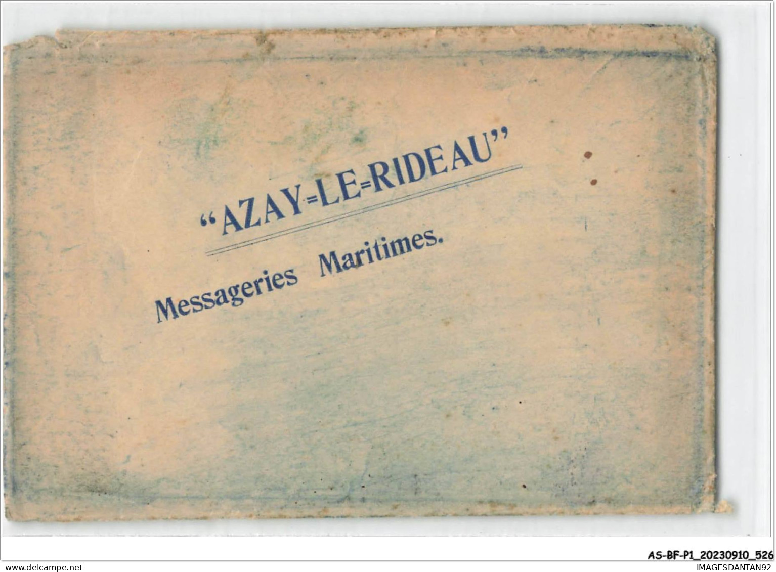 AS#BFP1-0264 - BATEAU - Azay-le Rideau - Messageries Maritimes - Pochette Vide D'époque - Other & Unclassified