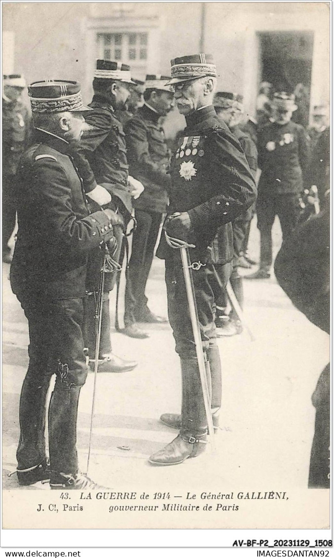 AV-BFP2-0941 - MILITAIRE - Guerre De 1914 - Le Général Gallieni, Gouverneur Militaire De Paris - Personen