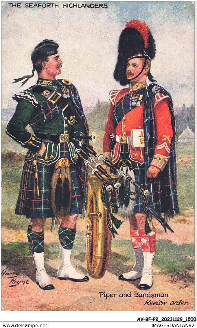 AV-BFP2-0937 - MILITAIRE - Harry Payne - The Seaforth Highlanders, Piper And Bandsman - Characters