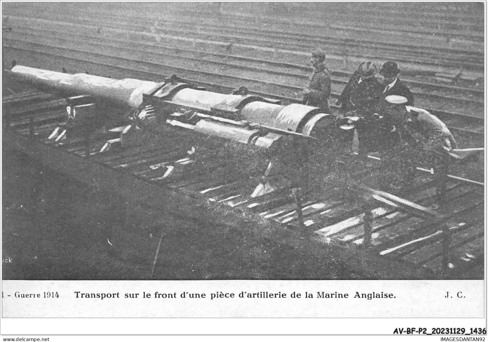 AV-BFP2-0905 - MILITAIRE - Transport Sur Le Front D'une Pièce D'artillerie De La Marine Française - War 1914-18