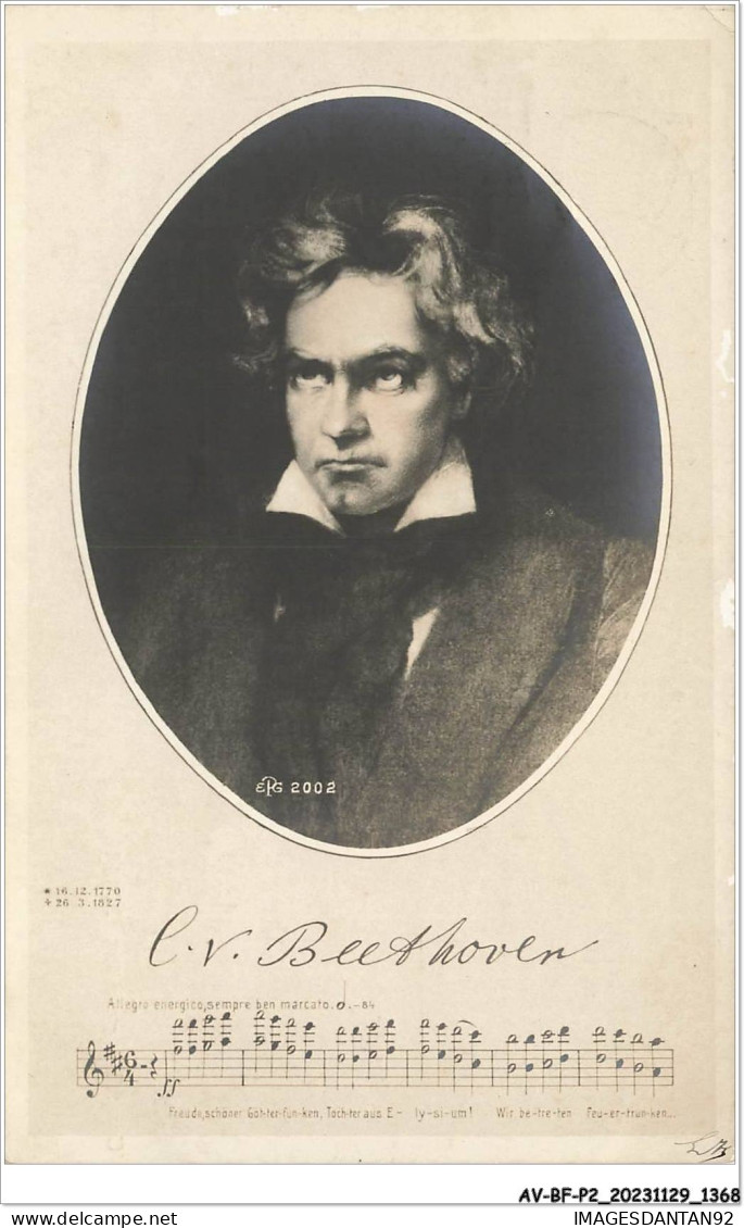 AV-BFP2-0871 - MUSICIENS - Beethoven - Partition - Chanteurs & Musiciens