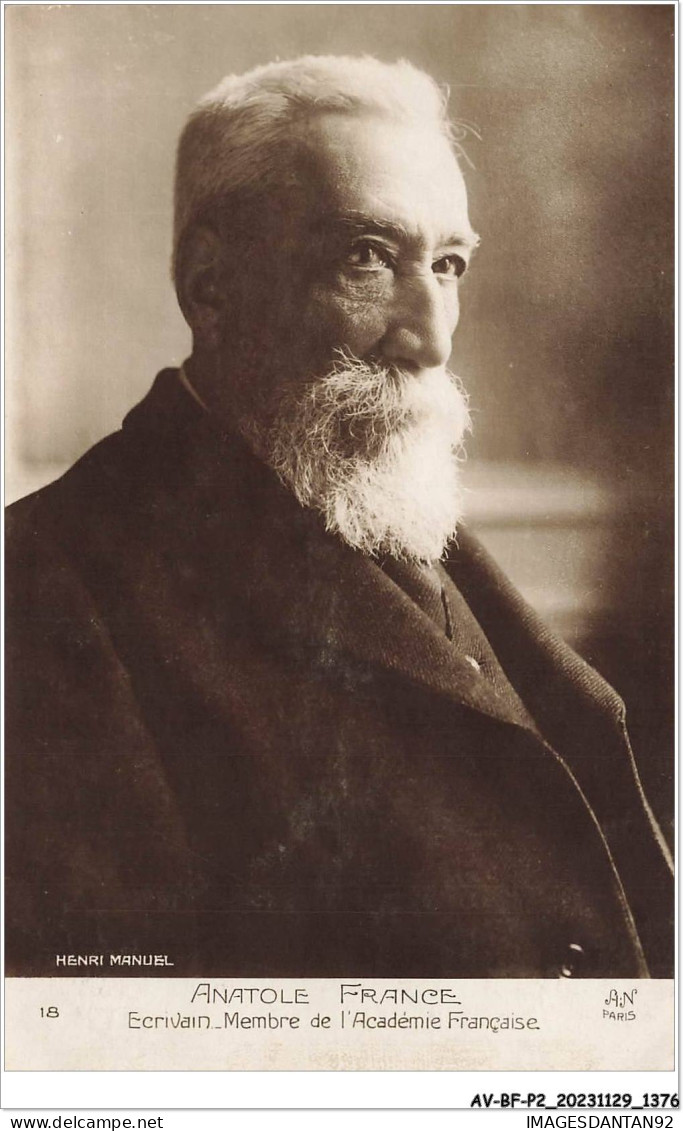 AV-BFP2-0875 - ECRIVAINS - Anatole France, Membre De L'Académie Française - Ecrivains