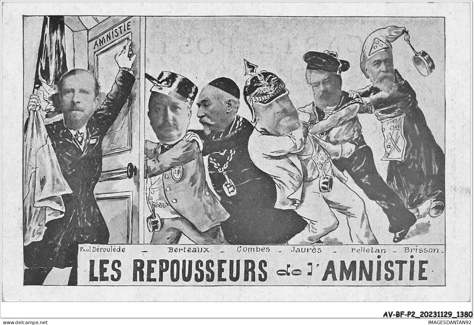 AV-BFP2-0877 - POLITIQUE - Franc Maçonnerie - Les Repousseurs De L'amnistie - Satirical