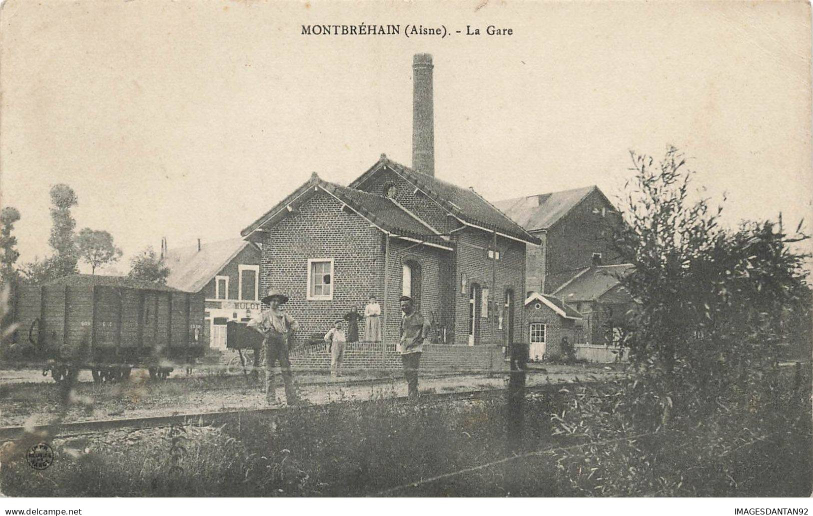 02 MONTBREHAIN #FG56269 LA GARE - Autres & Non Classés