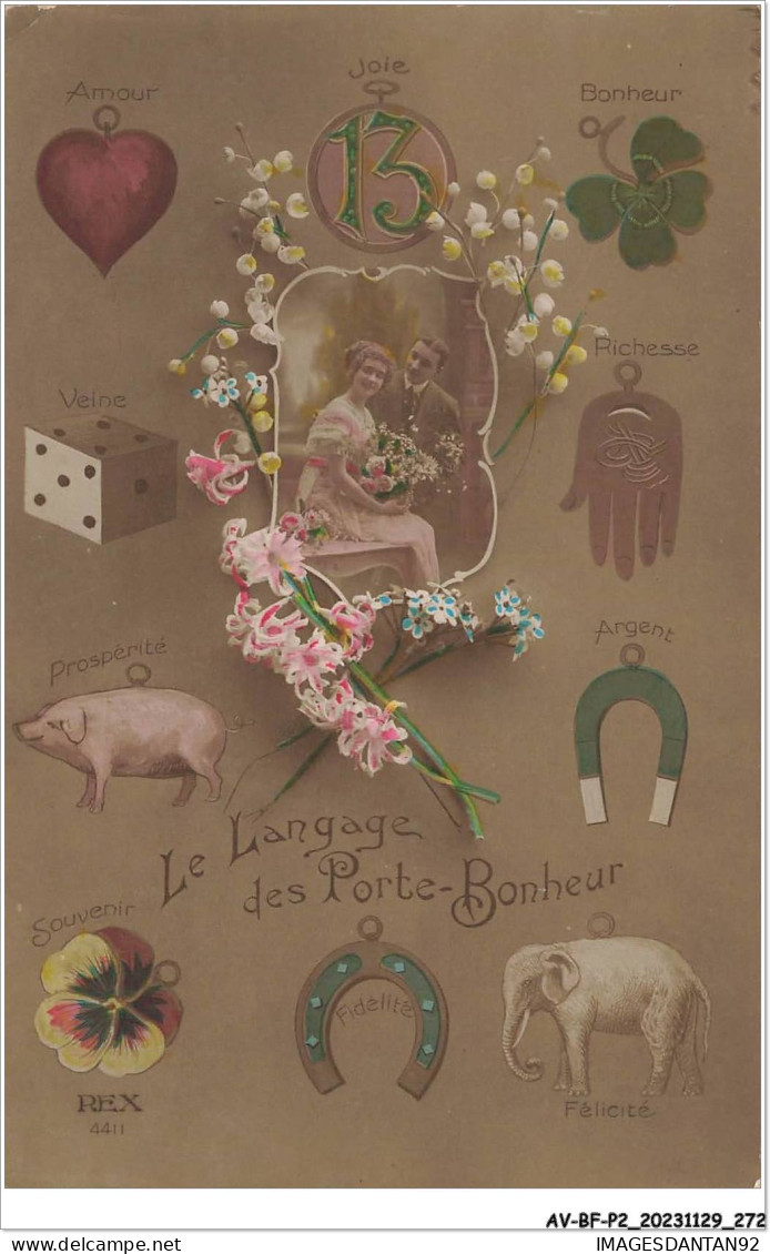 AV-BFP2-0324 - LANGAGE - Le Langage Des Porte-Bonheur - Cochon, éléphant - Other & Unclassified