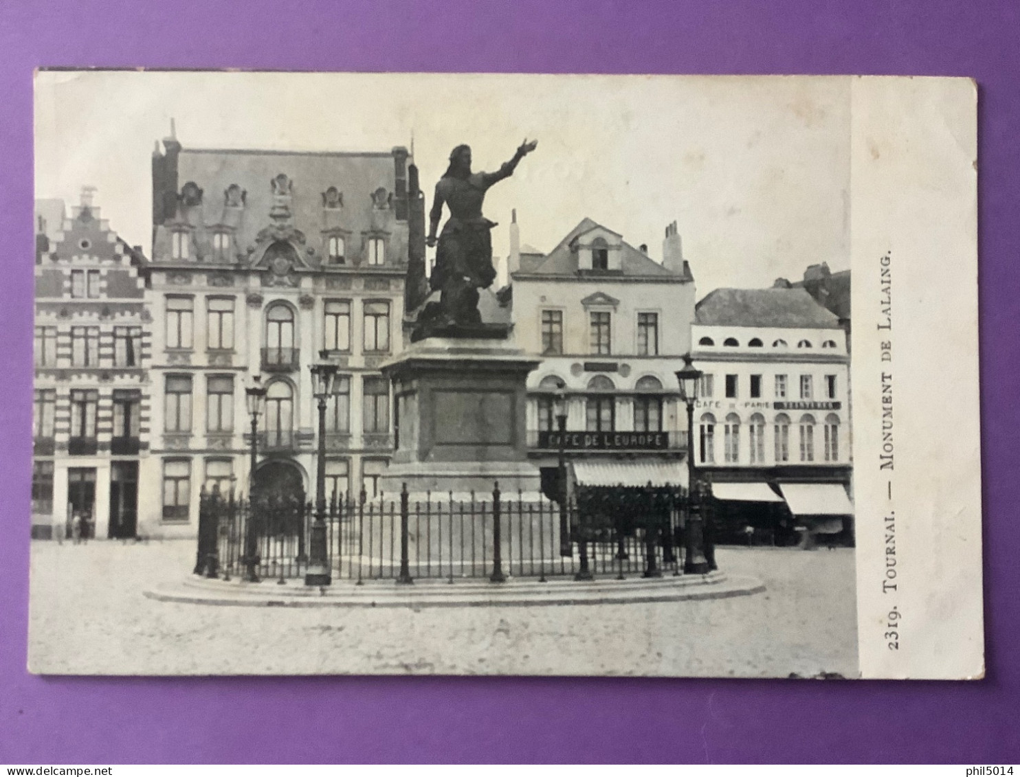 Belgique    TOURNAI    Monument De LALAING     Bon état (traces D’usage) - Tournai