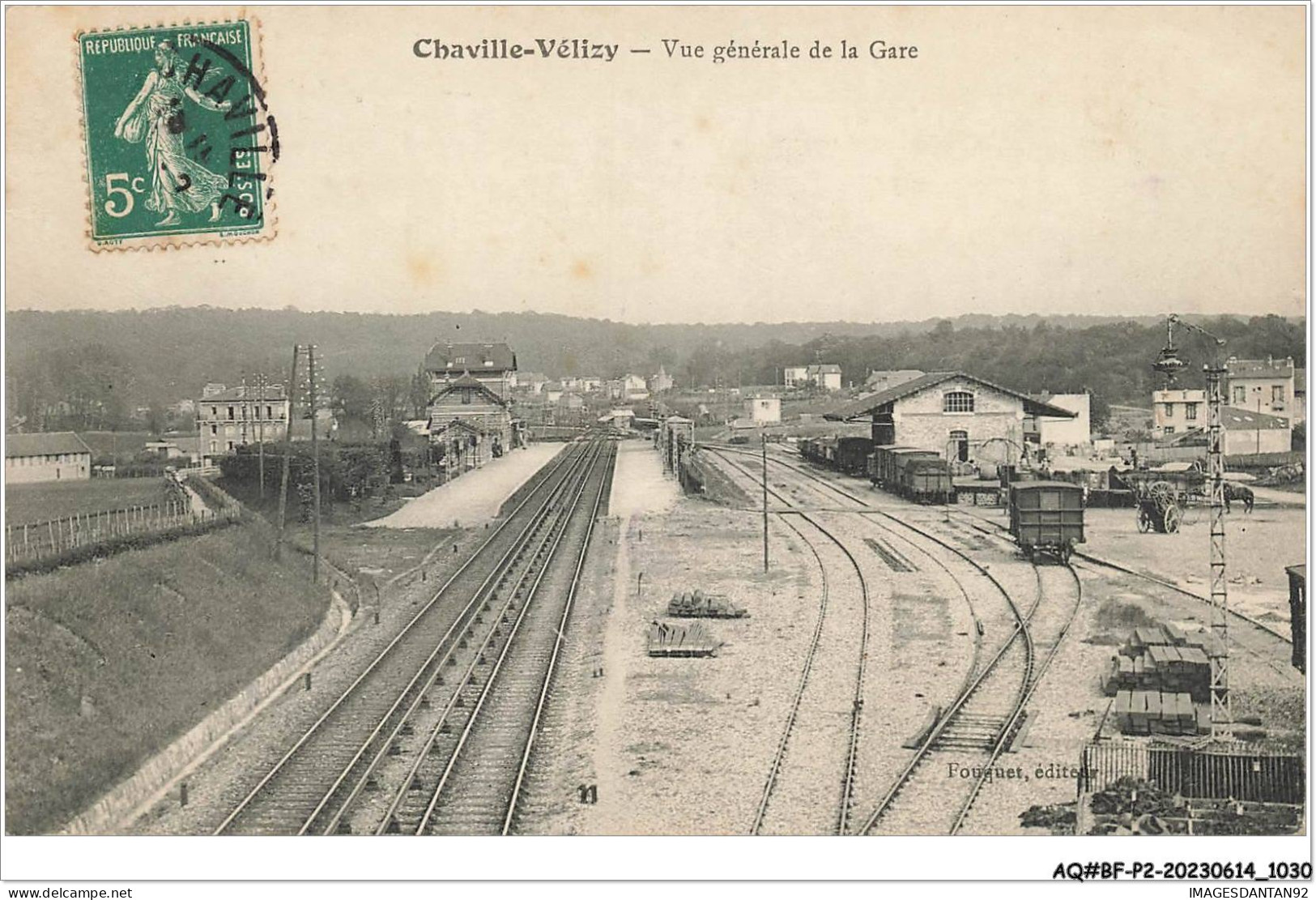 AQ#BFP2-78-0513 - CHAVILLE VELIZY - Vue Générale De La Gare - Velizy