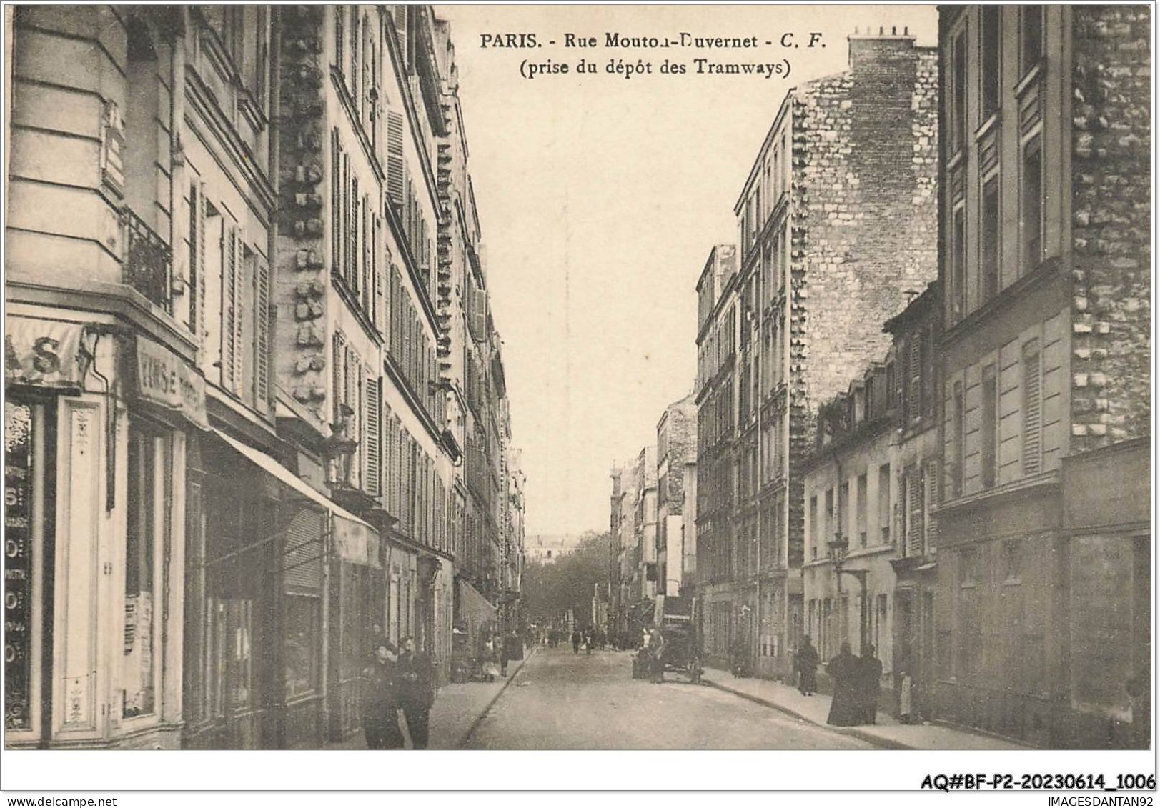 AQ#BFP2-75-0501 - PARIS XIV - Rue Mouton-Duvernet, Prise Du Dépot Des Tramways - Paris (14)