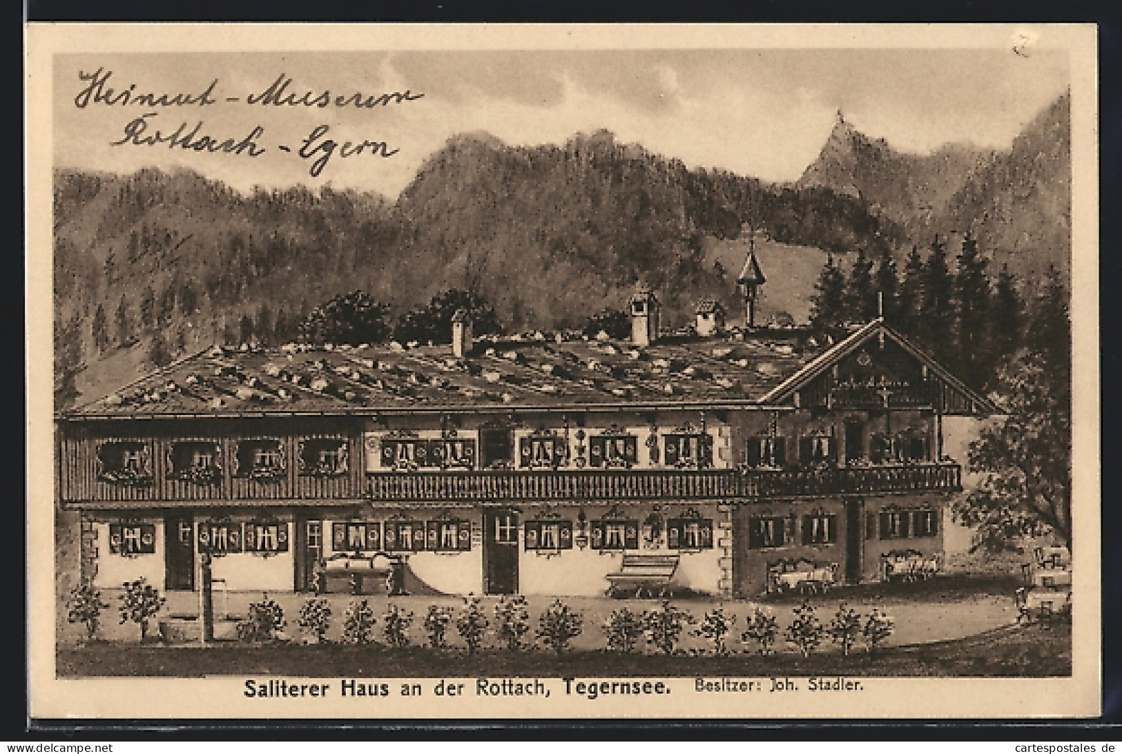 AK Tegernsee, Hotel Saliterer Haus An Der Rottach  - Tegernsee