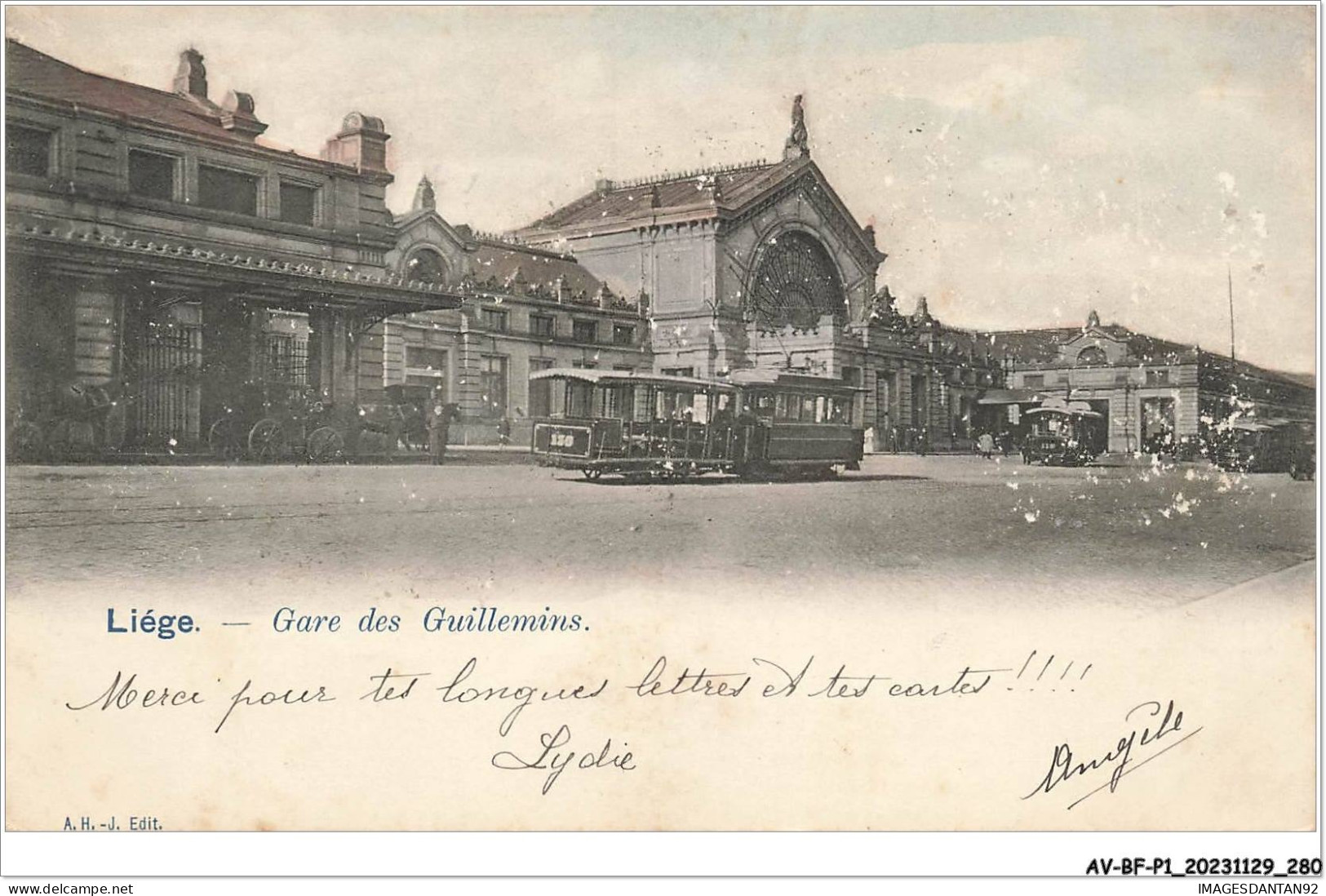 AV-BFP1-0141 - BELGIQUE - Liège - Gare Des Guillemins - Tramway - Other & Unclassified