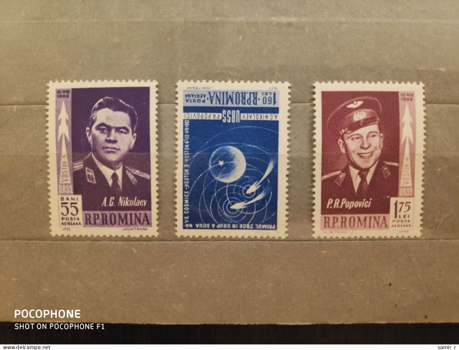 1962	Romania	Space (F92) - Ongebruikt