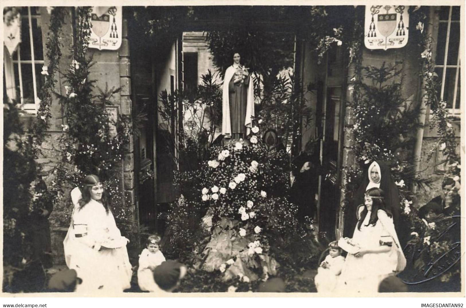 14 BAYEUX #FG56366 FETE DES FLEURS REINE LA VIERGE CARTE PHOTO - Bayeux