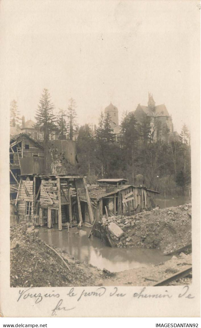 08 VOUZIERS #FG56281 LE PONT DU  CHEMIN DE FER CARTE PHOTO - Vouziers