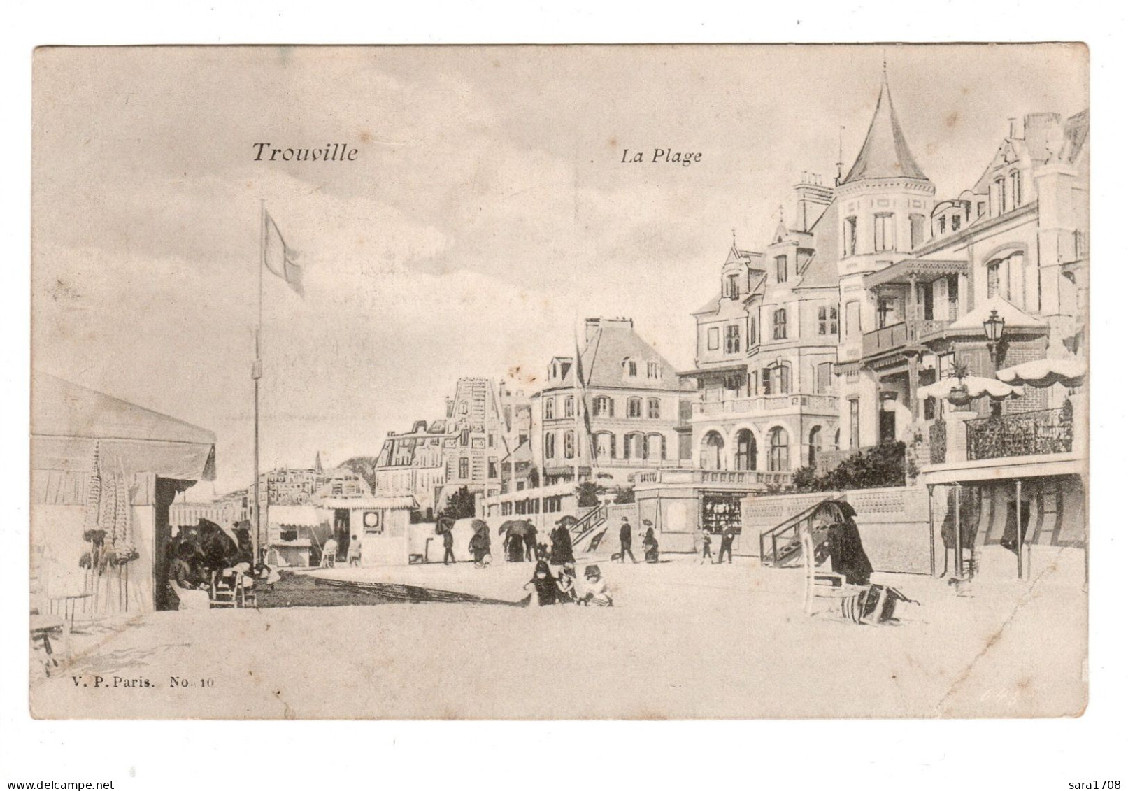 14 TROUVILLE, La Plage. - Trouville