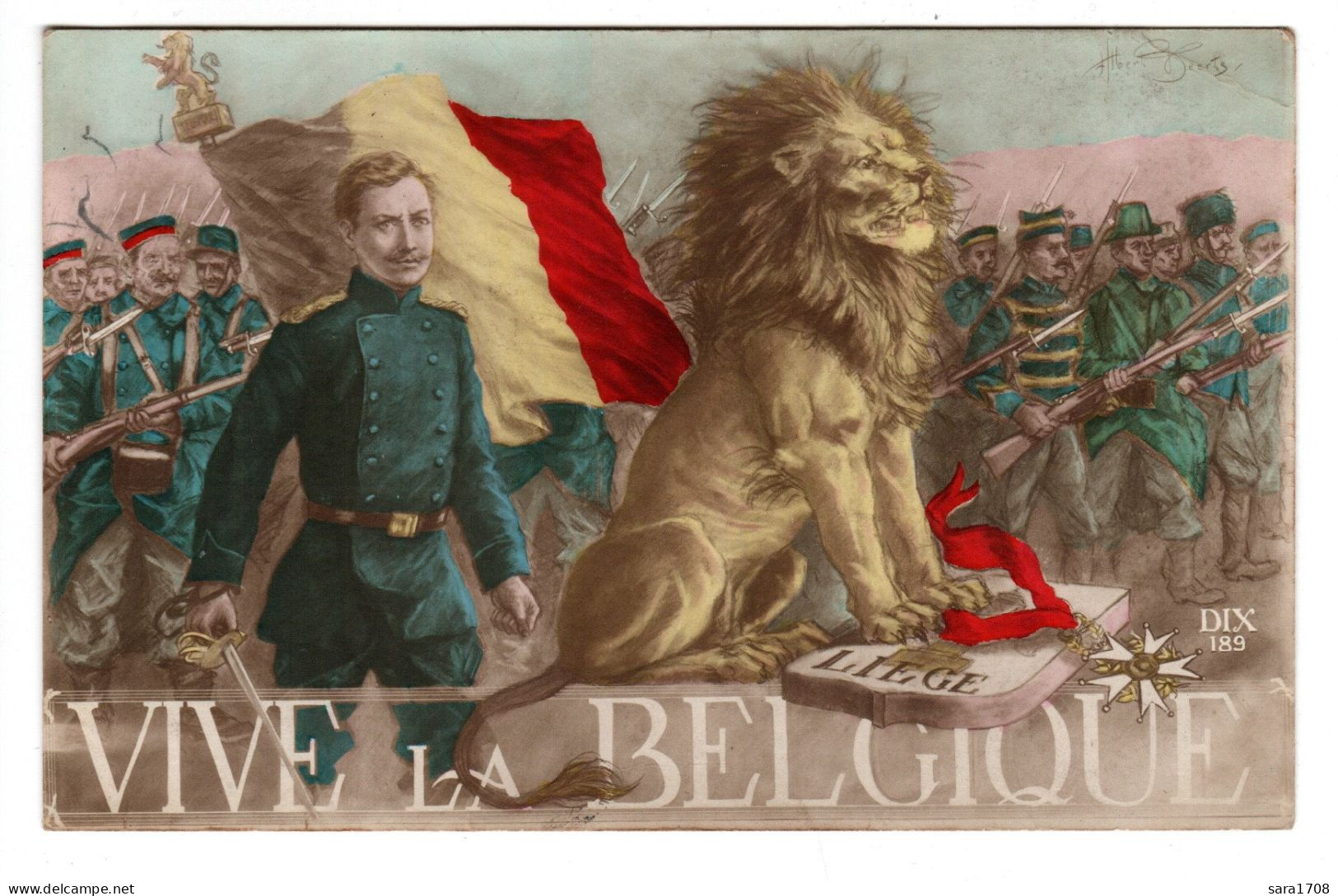 Vive La BELGIQUE, LIÈGE . Guerre Européenne 1914-1918. 2 SCAN. - Heimat