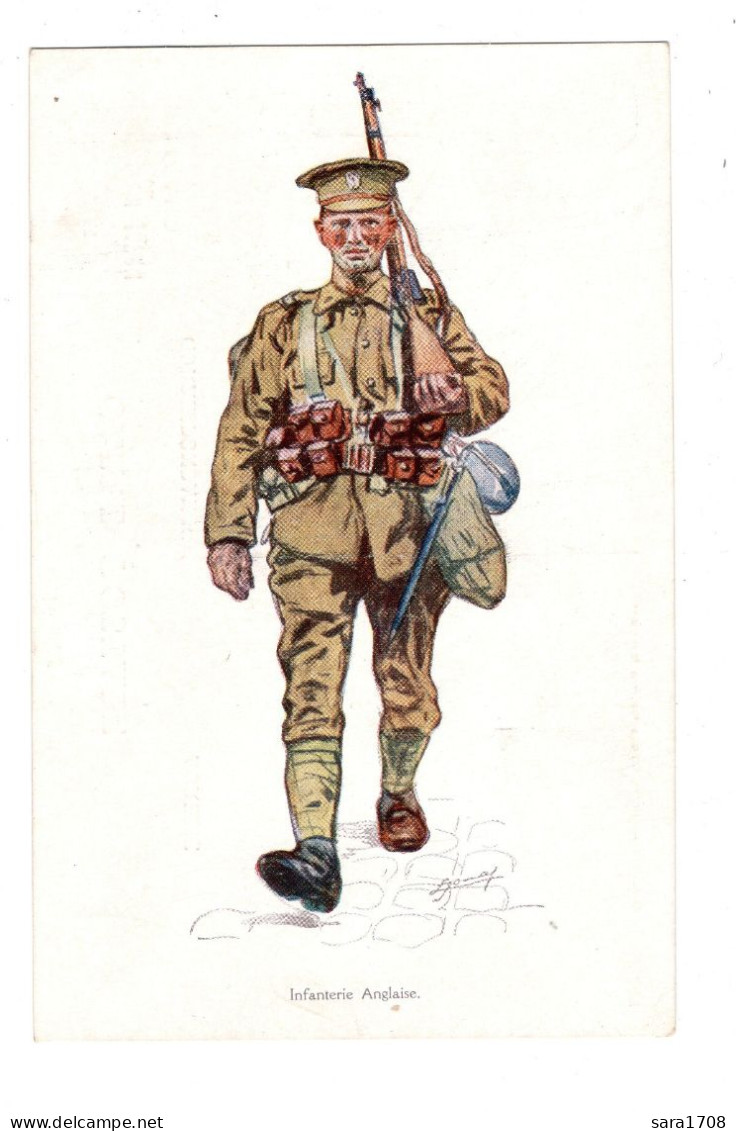 Infanterie Angaise. 2 SCAN. Très Bon état. - War 1914-18