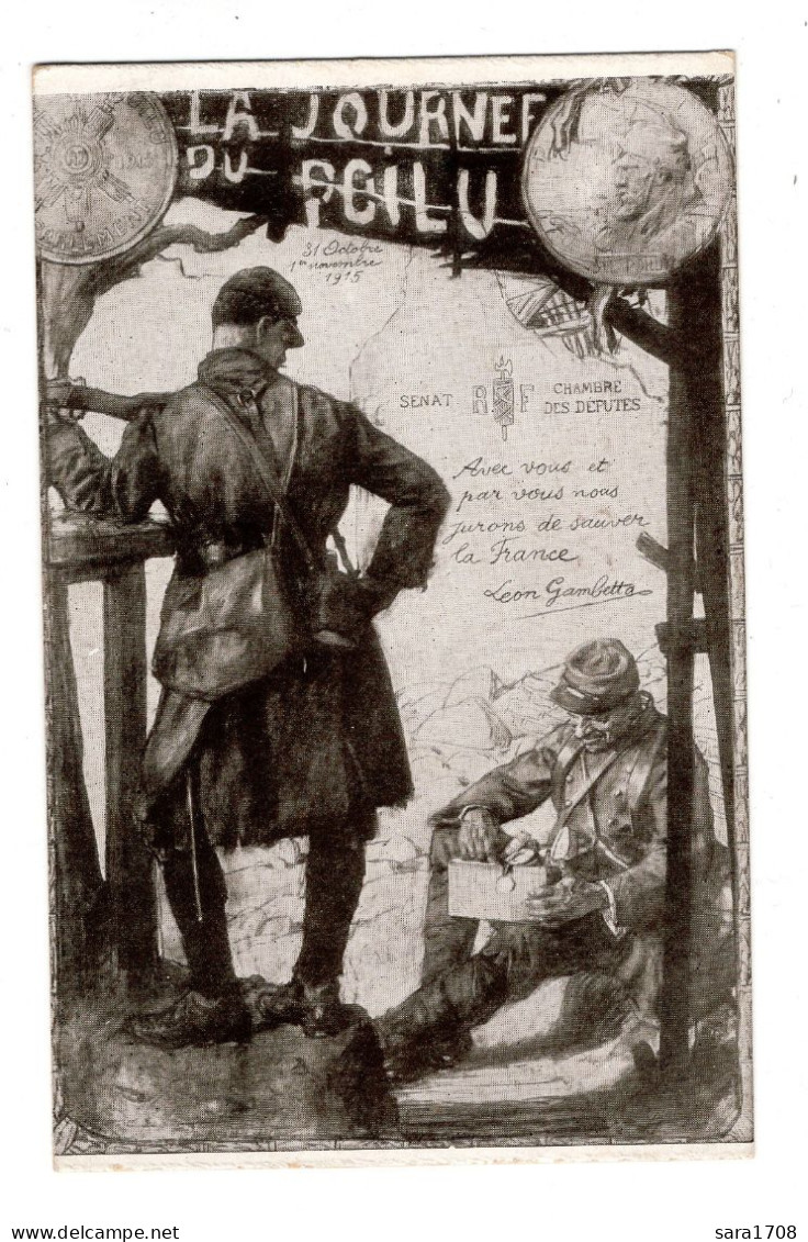 JOURNÉE Du POILU. 31 Octobre Et 1er Décembre 1915. Très Bon état 2 SCAN. - War 1914-18