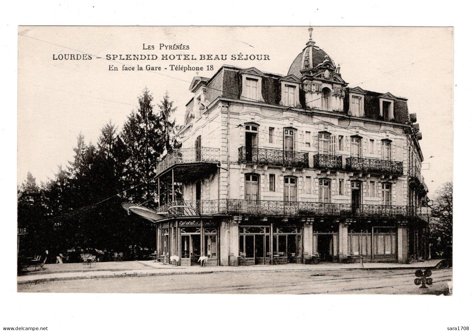 65 LOURDES, SPLENDID HÔTEL BEAU SÉJOUR, En Face La Gare - Téléphone 18. - Lourdes