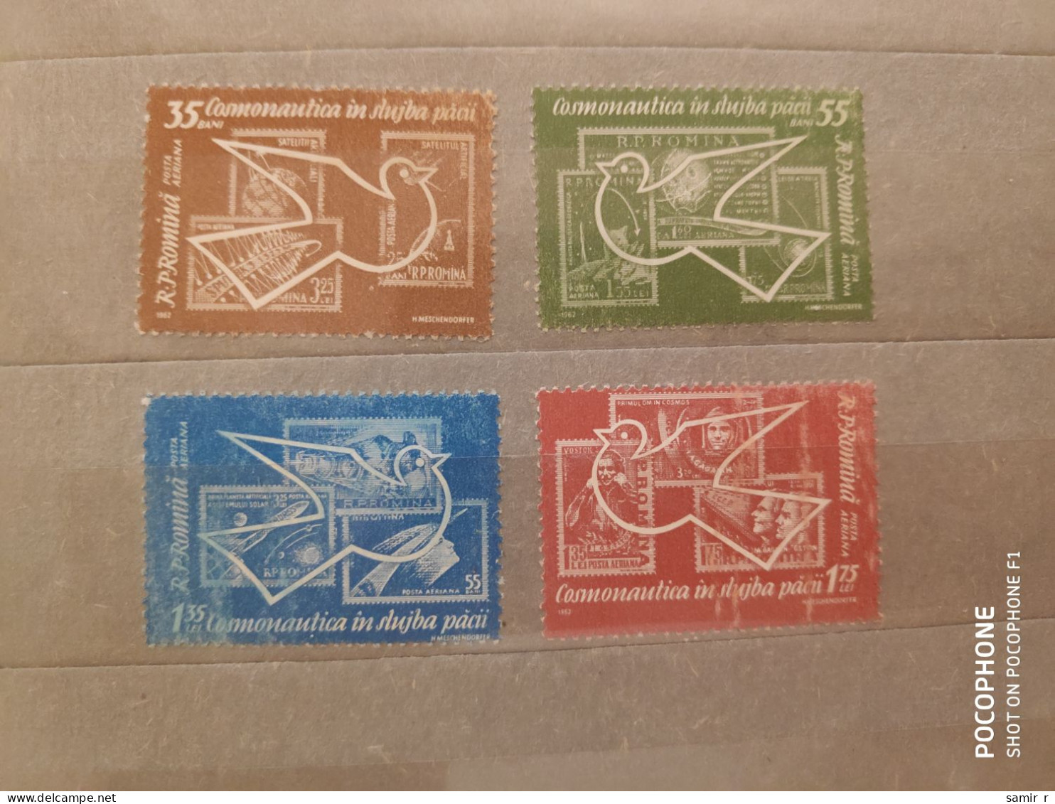 1962	Romania	Space (F92) - Ongebruikt