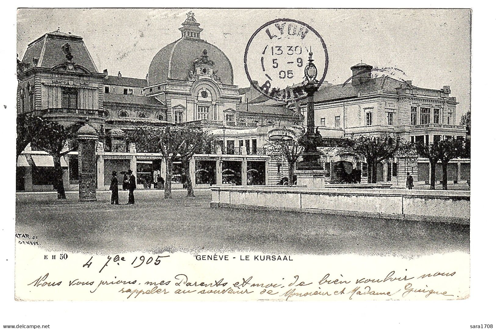 GENÈVE, Le KURSAAL. 2 SCAN. - Sonstige & Ohne Zuordnung