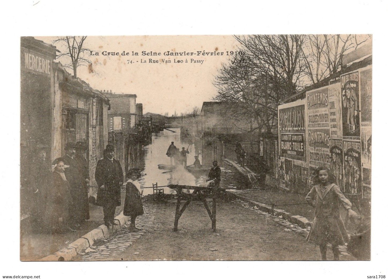 77 PASSY, Inondations De 1910. La Rue Van Loo. - Altri & Non Classificati