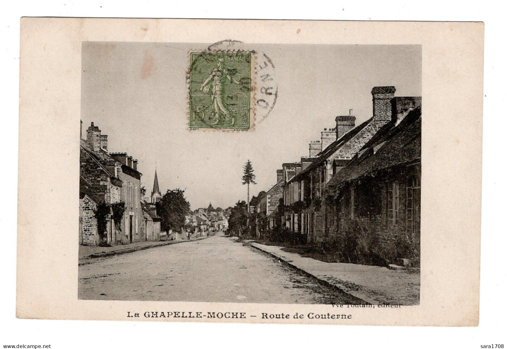 61 La CHAPELLE MOCHE, Route De Couterne. éditeur Vve TOUTAIN. - Sonstige & Ohne Zuordnung