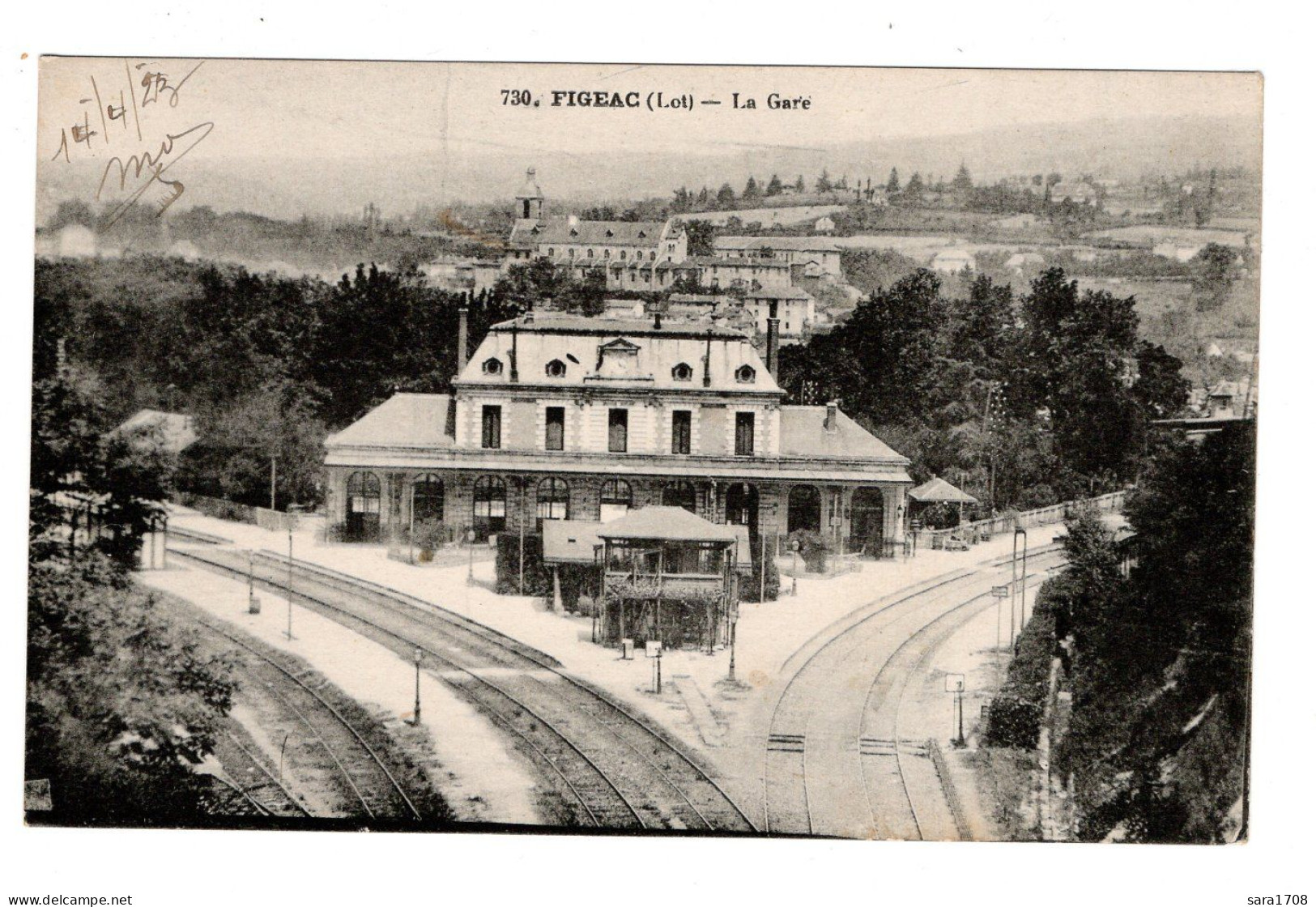 46 FIGEAC, La Gare Intérieure. - Figeac