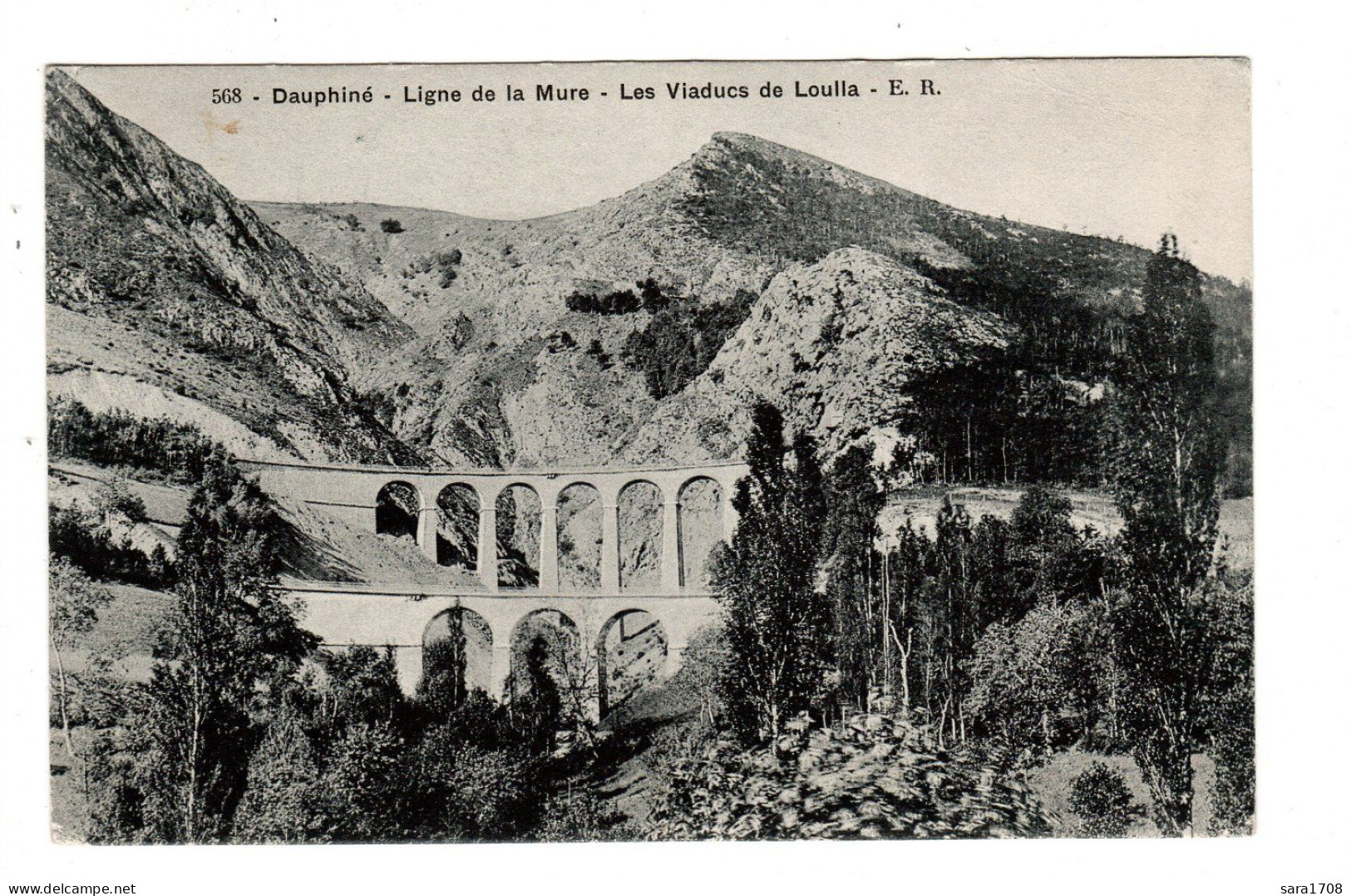 38 Ligne De La Mure. Les Viaducs De Loulla. Dauphiné. éditeur Eugène ROBERT N°568. - Sonstige & Ohne Zuordnung