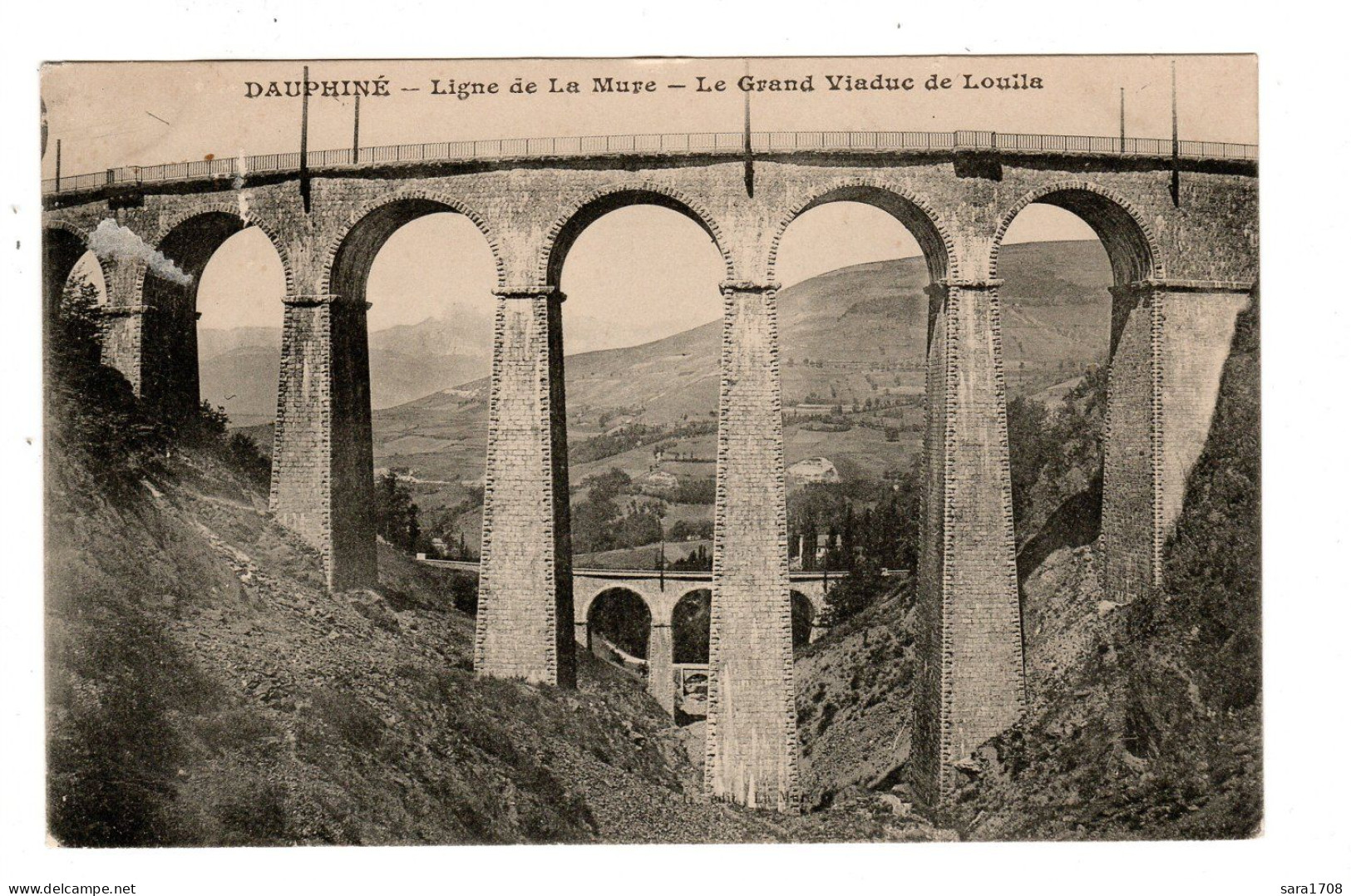 38 Dauphiné, Ligne De La Mure. Le Grand Viaduc De Loulla.  - Sonstige & Ohne Zuordnung