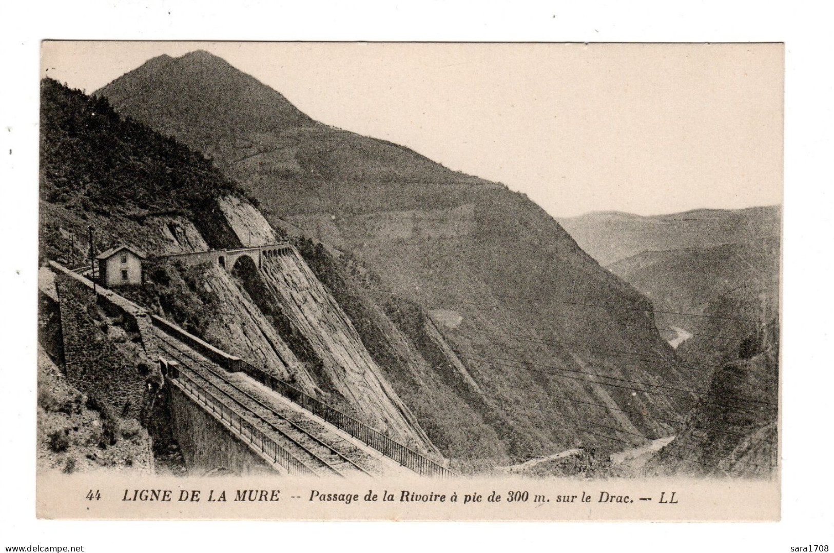38 Ligne De La Mure.  Passage De La Rivoire à Pic De 300m Sur Le Drac. - Sonstige & Ohne Zuordnung
