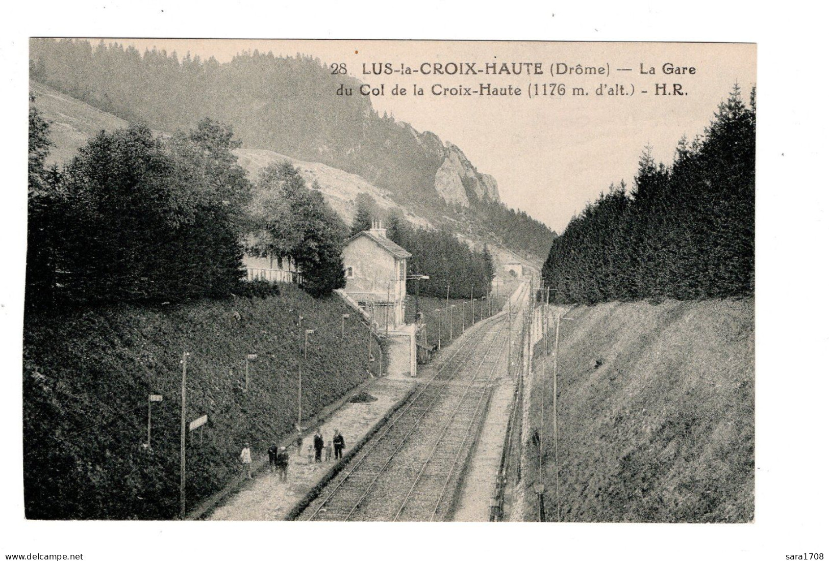 26 LUS La CROIX HAUTE, La Gare Du Col De La Croix Haute. - Other & Unclassified