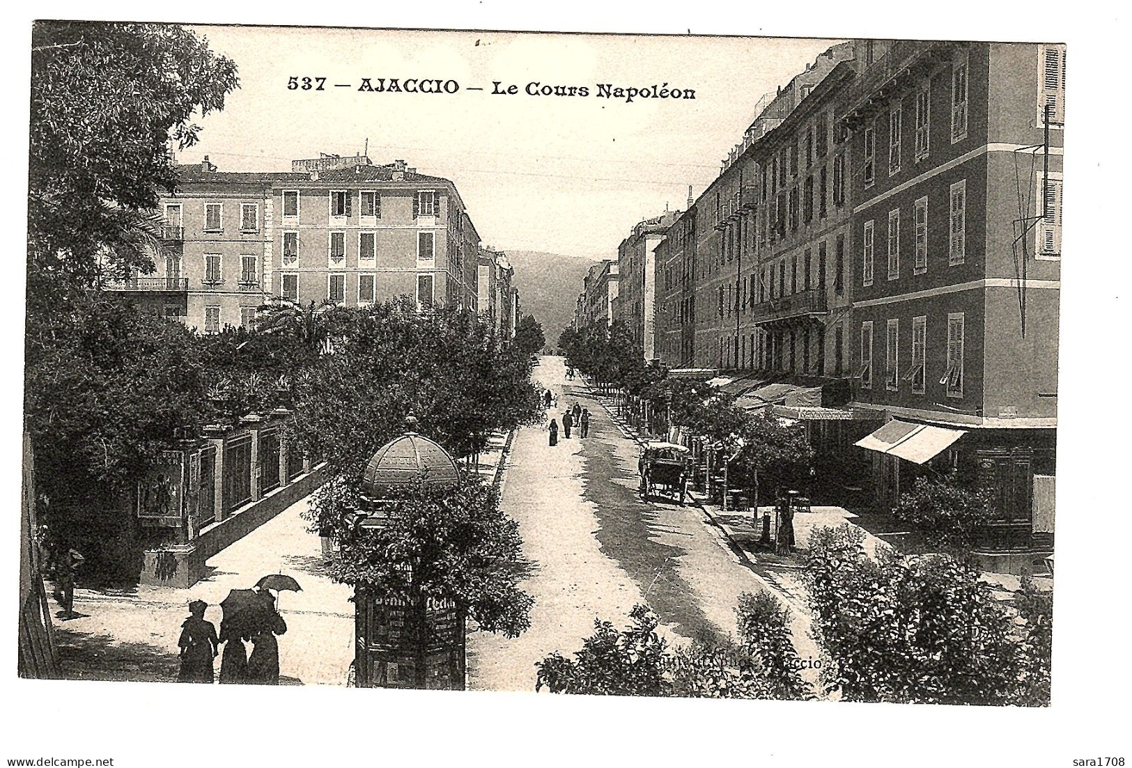 20 AJACCIO, Le Cours Napoléon. GUITTARD N°537. - Ajaccio