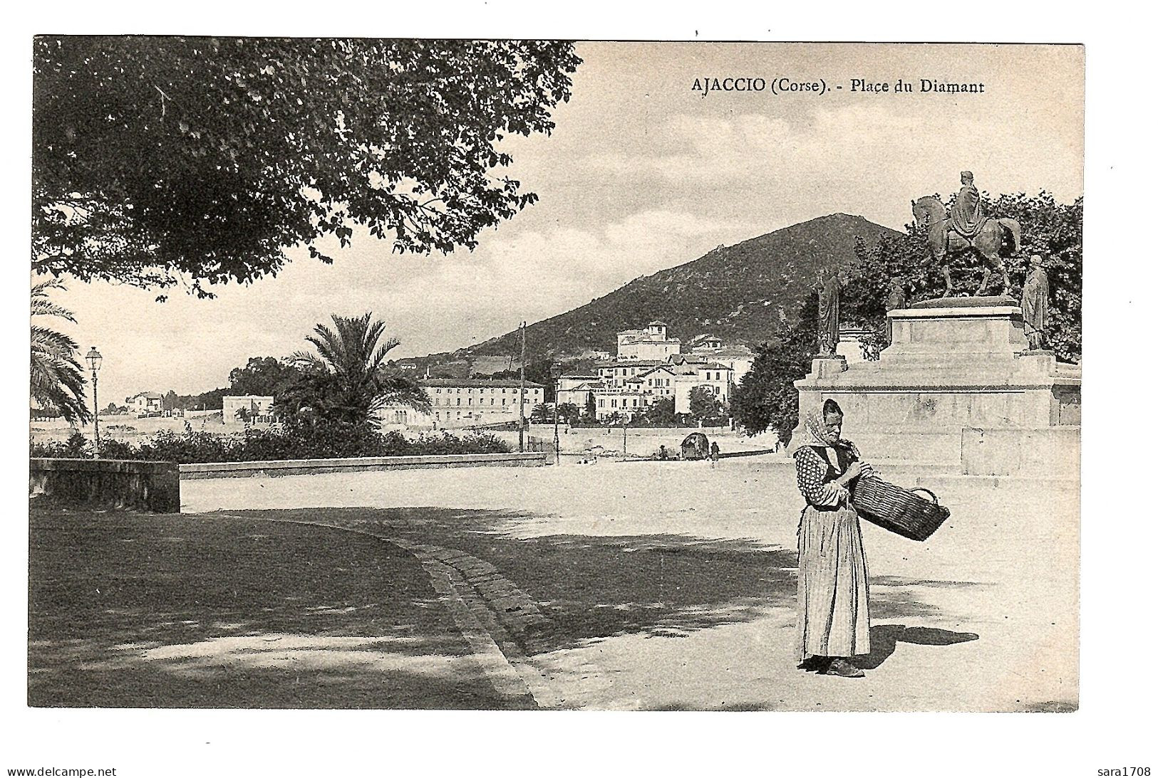 20 AJACCIO, Place Du Diamant. J. MORETTI N°954.  - Ajaccio