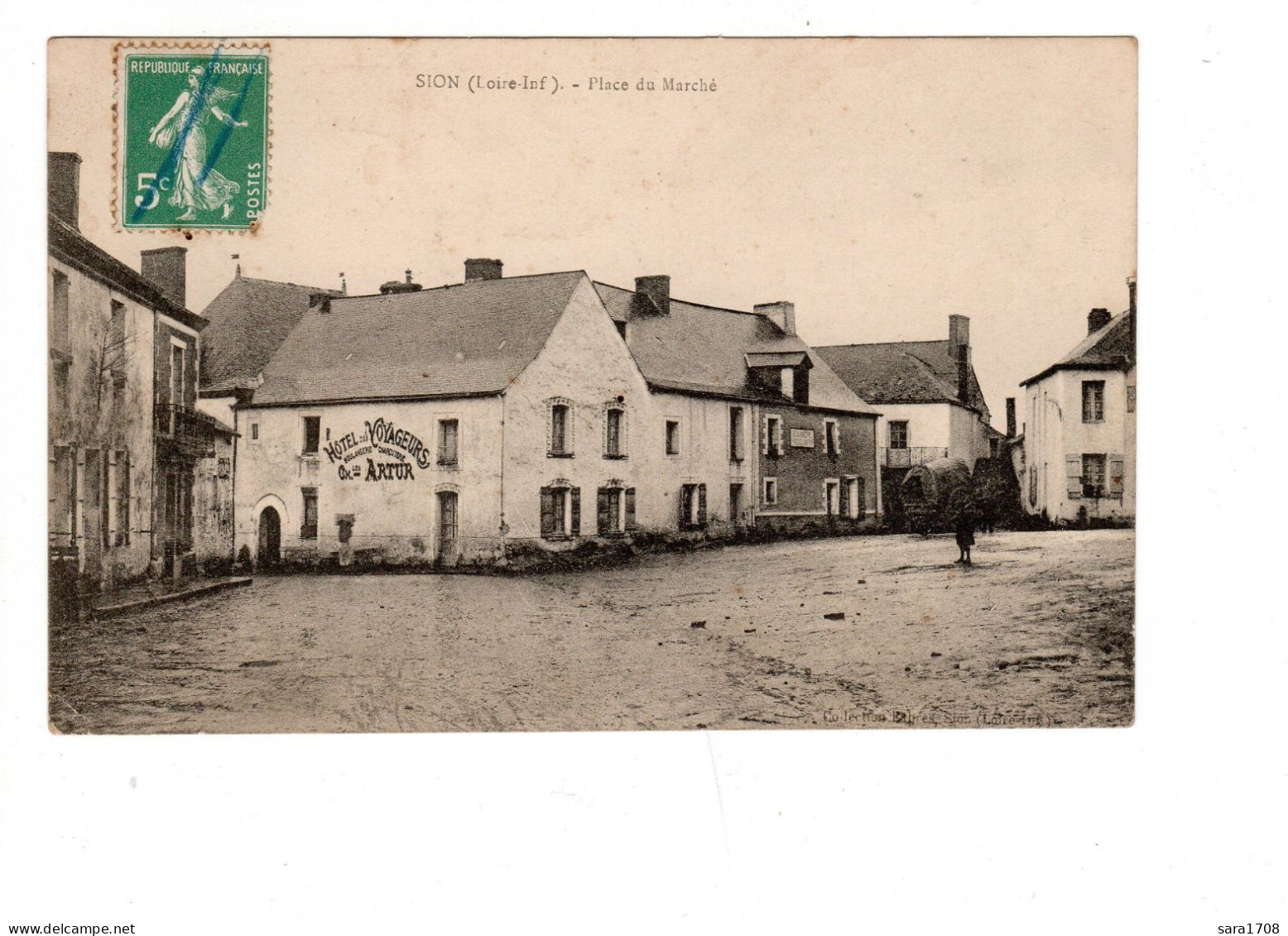 44 SION, Place Du Marché, Hôtel Des Voyageurs. - Sonstige & Ohne Zuordnung