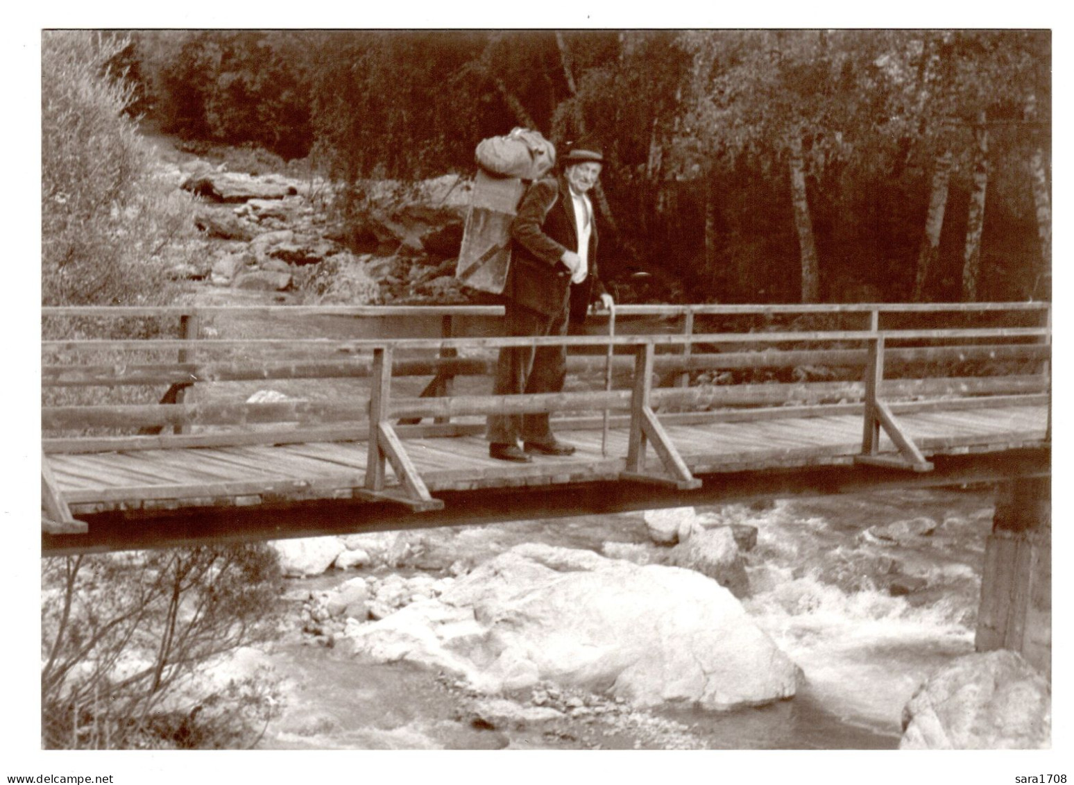 05 HAUTES ALPES, Georges BRUNA, Le Dernier Colporteur Des Hautes Alpes. En 1960. - Persone Identificate