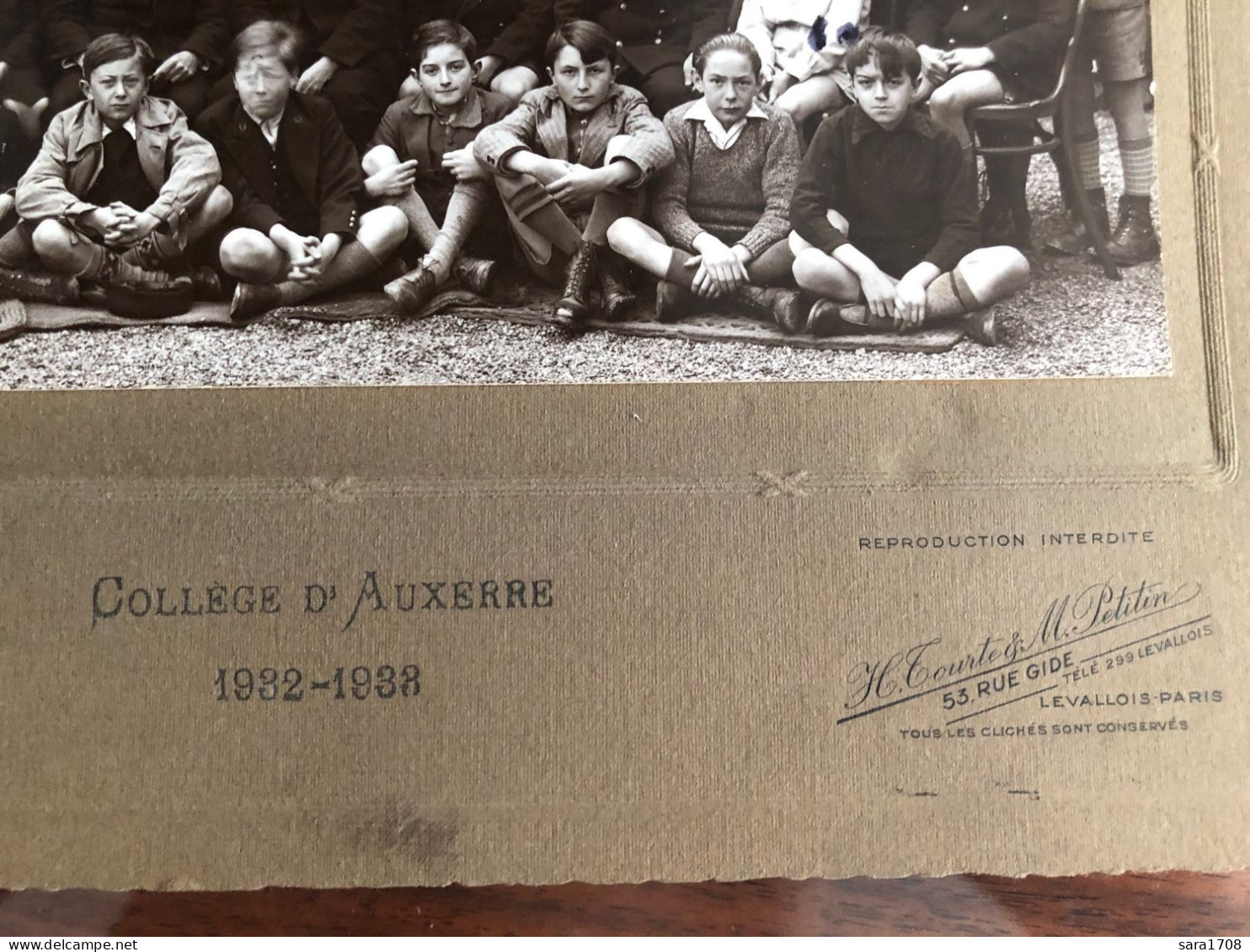 Photo Du Collège D'AUXERRE, Année 1932-1933. ( VOIR 4 SCAN ) - Orte