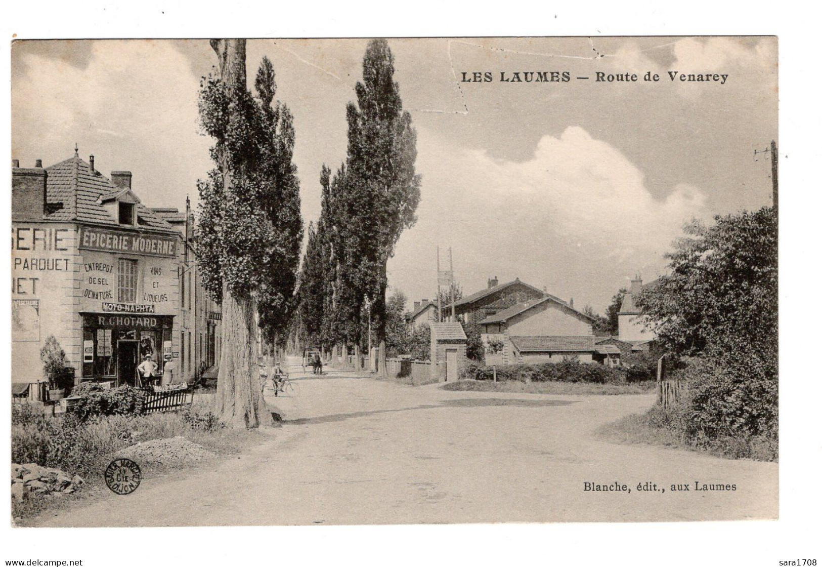 21 LES LAUMES, Route De Venarey, Epicerie Moderne R. CHAUTARD. ( VOIR SCAN ). - Sonstige & Ohne Zuordnung
