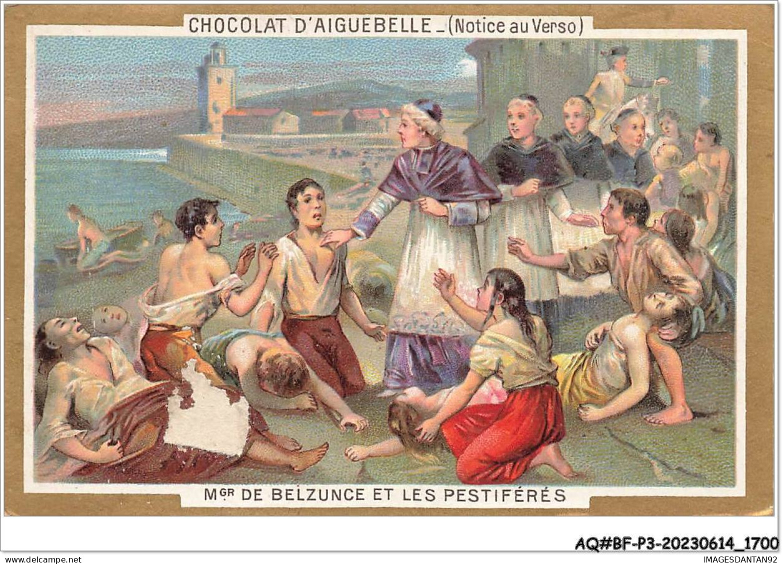 AQ#BFP3-CHROMOS-0848 - CHOCOLAT D'AIGUEBELLE - Mgr De Belzunce Et Les Pestiférés - Aiguebelle