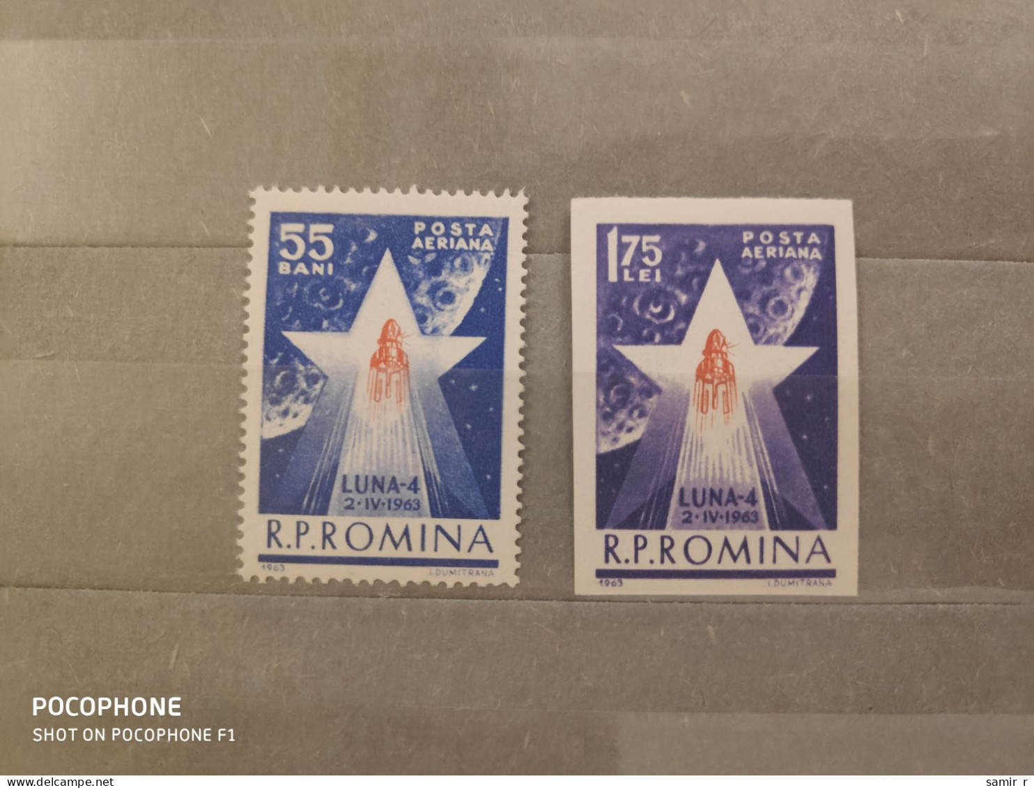 1963	Romania	Space (F92) - Unused Stamps