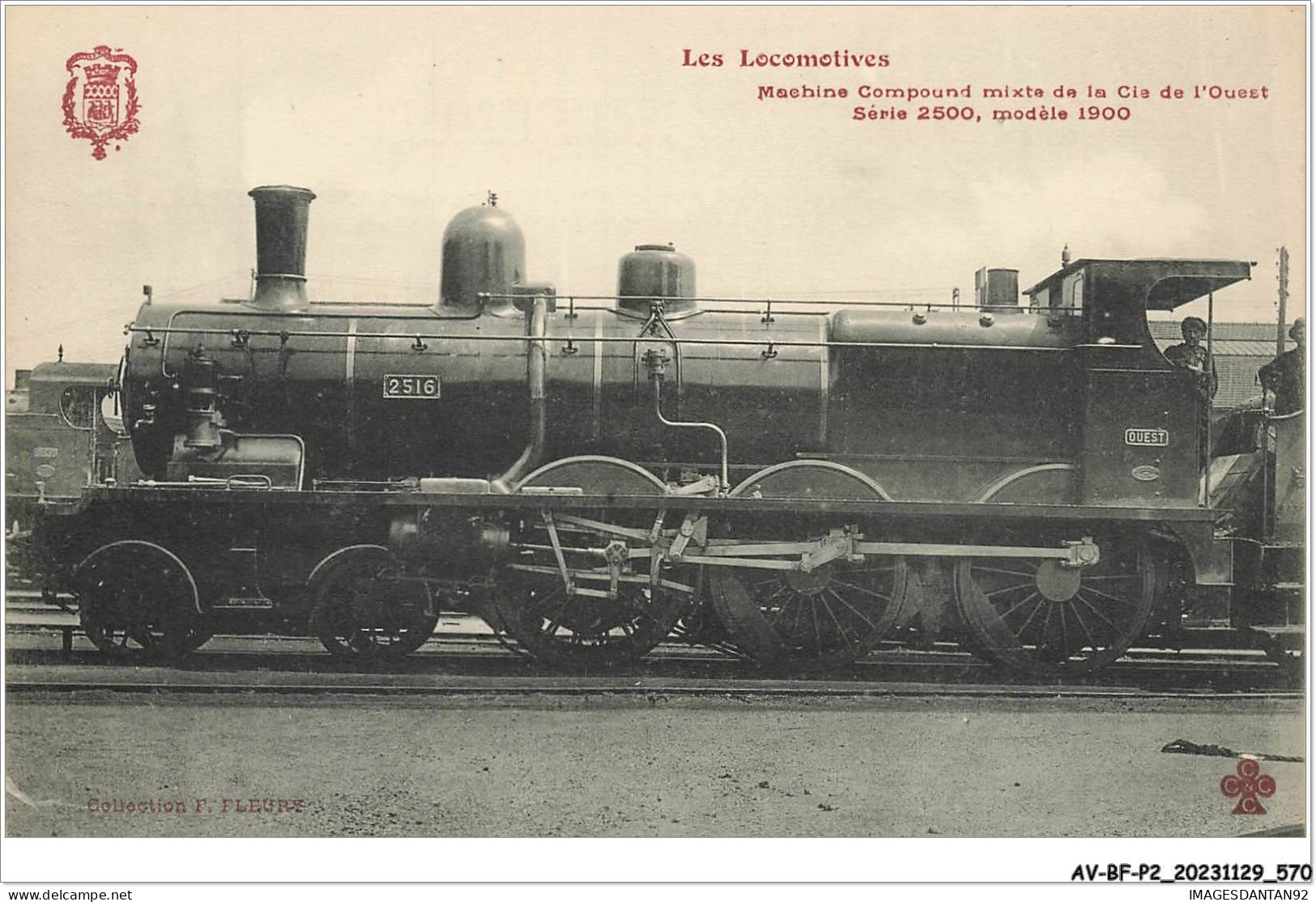 AV-BFP2-0473 - TRAIN - Les Locomotives - Machine Compound Mixte De La Côte De L'ouest - Trains