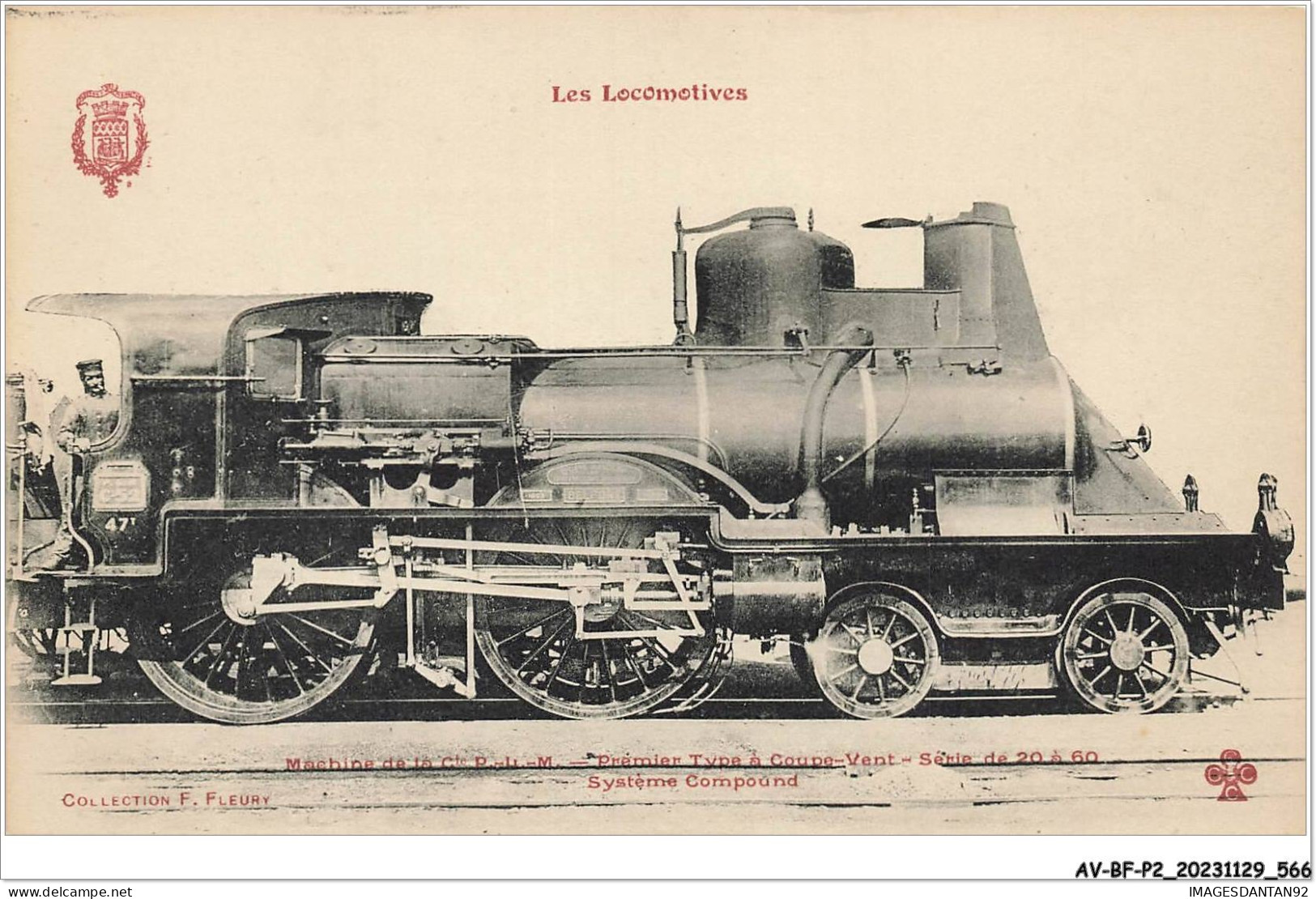 AV-BFP2-0471 - TRAIN - Les Locomotives - Machine De La Côte P.L.M. - Treinen