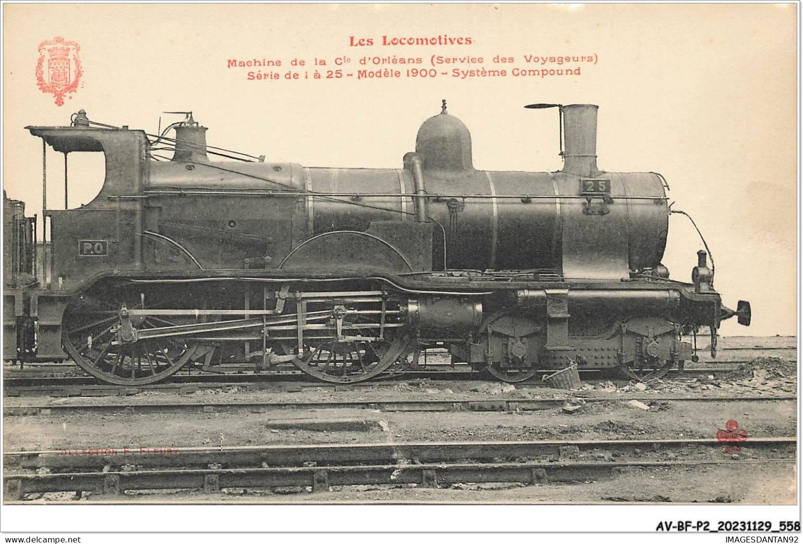 AV-BFP2-0467 - TRAIN - Les Locomotives - Machine De La Côte D'Orléans - Trains